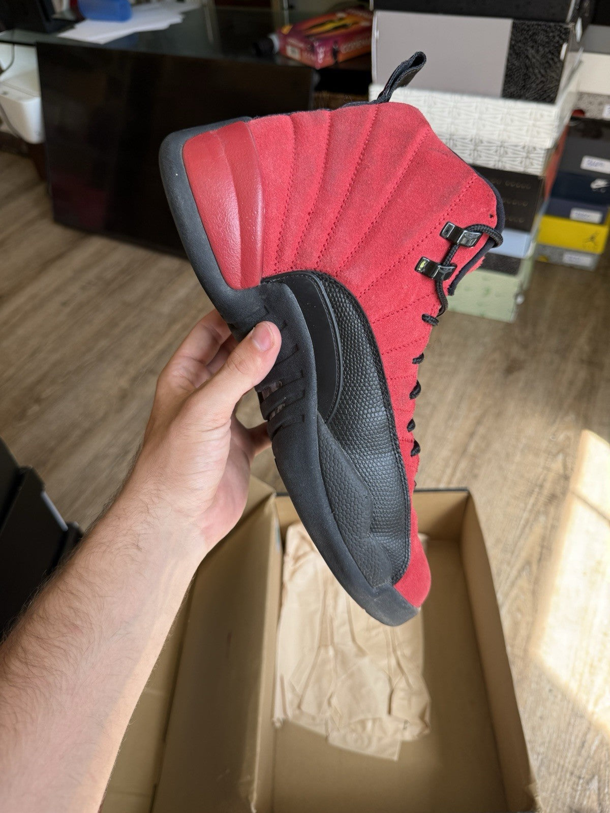 Size 13 - Jordan 12 Retro Reverse Flu Game