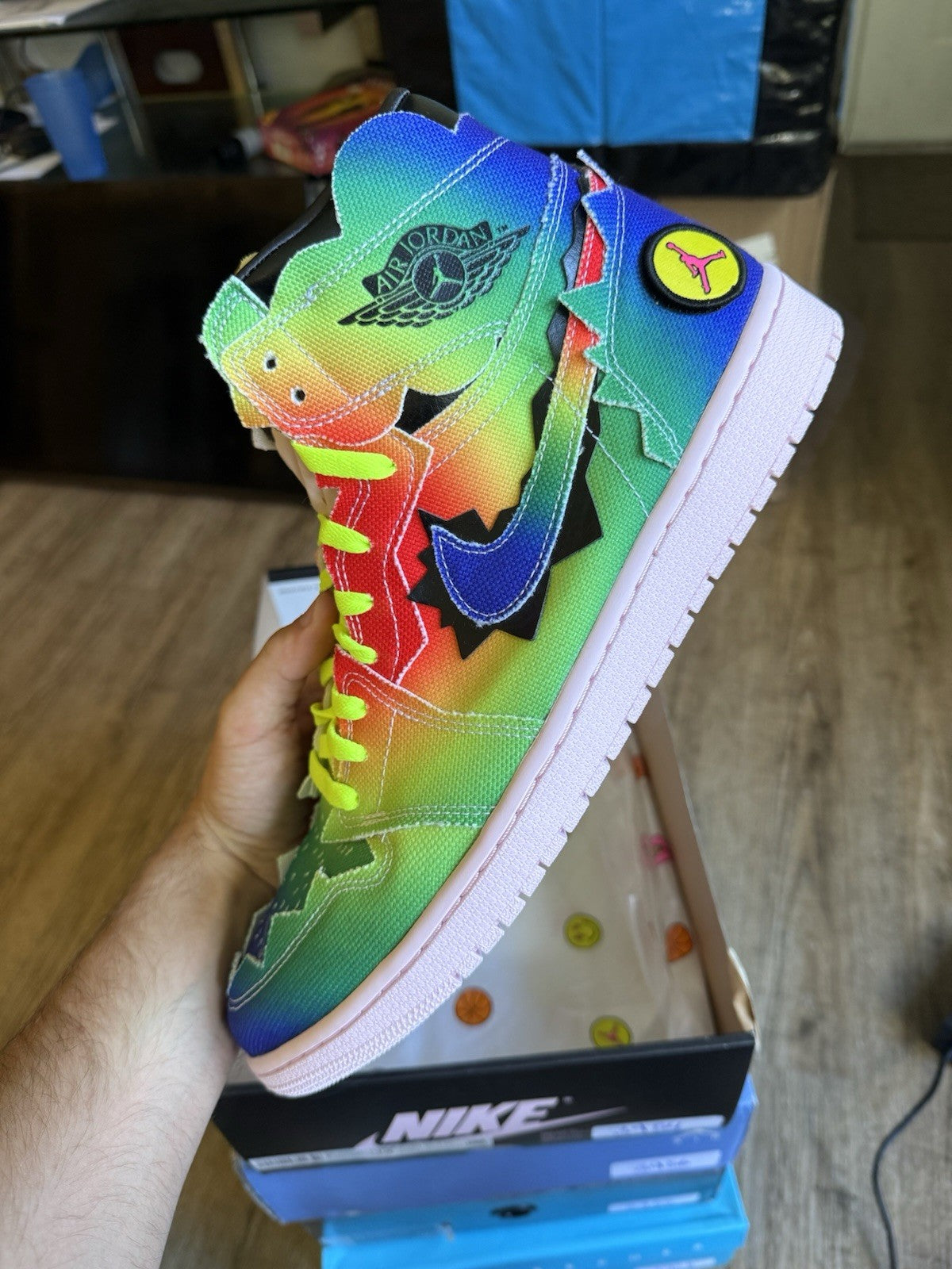 Size 14 - Jordan 1 Retro High J Balvin (worn once)