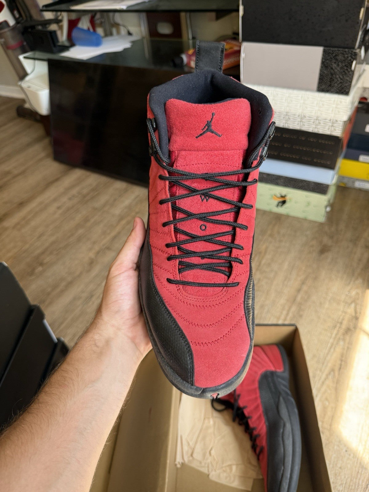 Size 13 - Jordan 12 Retro Reverse Flu Game