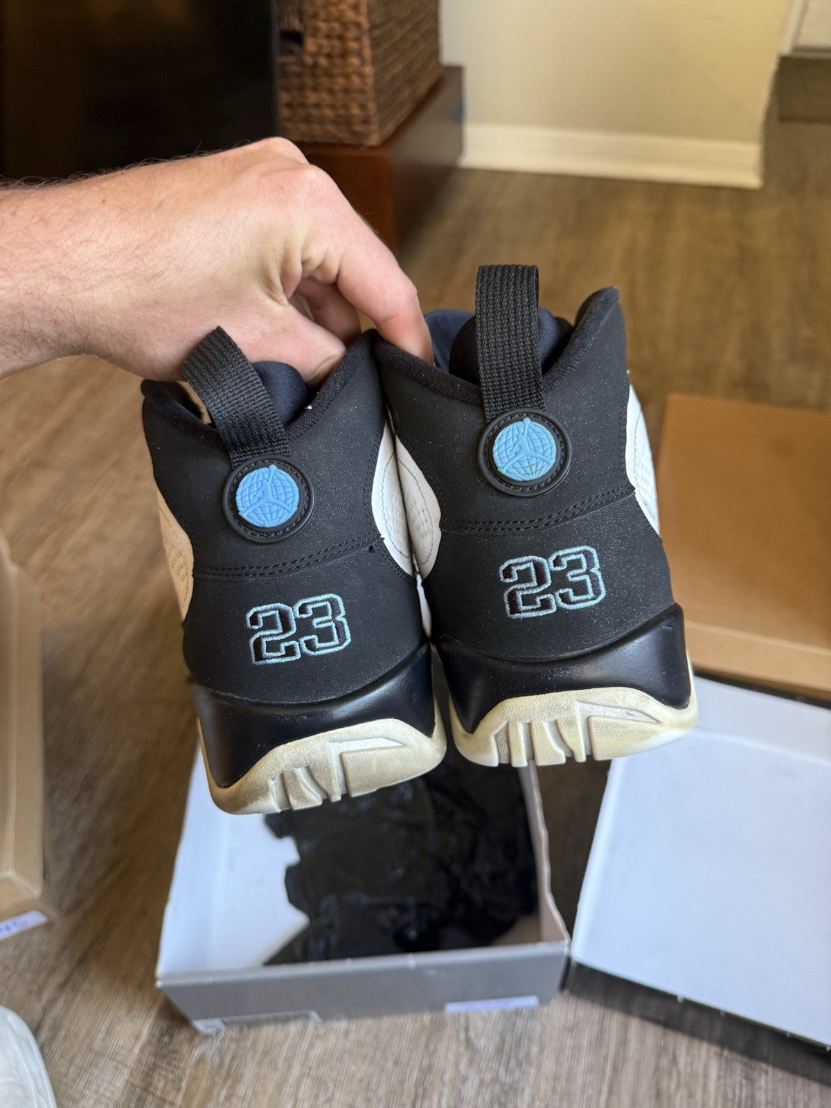 Size 10.5 - Jordan 9 Retro University Blue