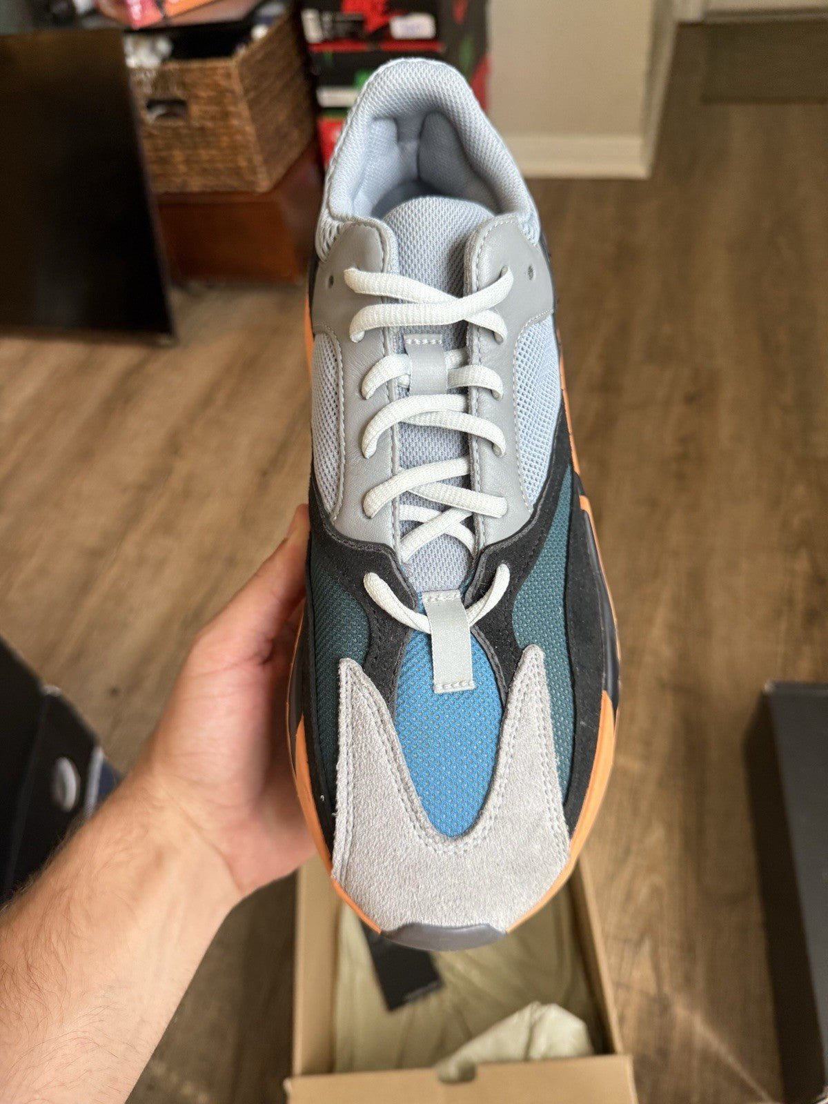 Size 10.5 - adidas Yeezy Boost 700 Wash Orange