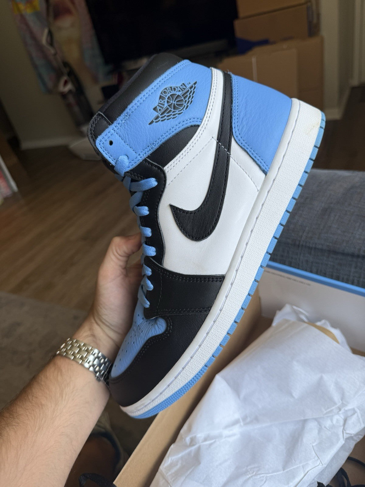 Size 11.5 - Nike Air Jordan 1 Retro OG High UNC Toe
