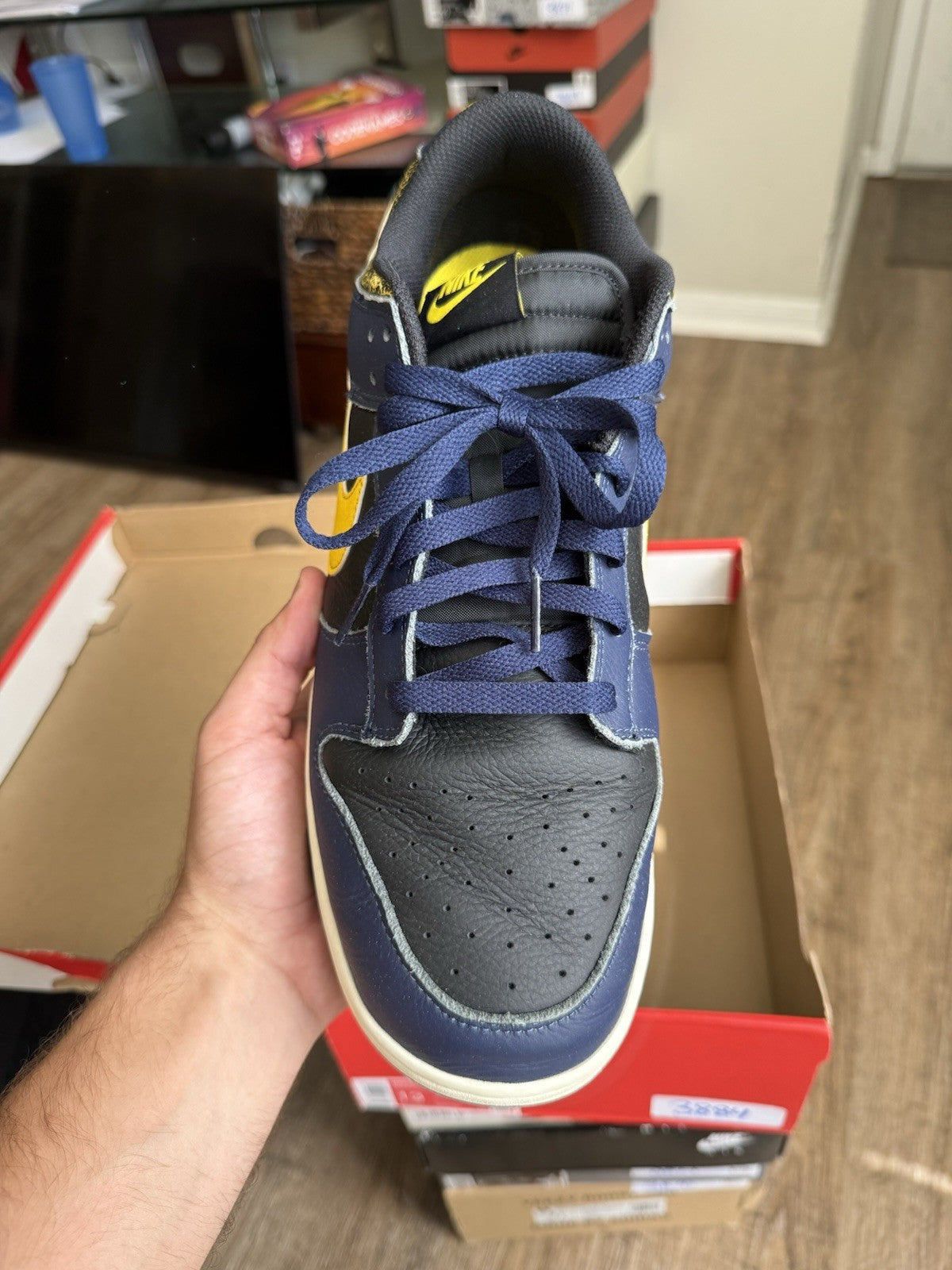 Size 13 - Nike Dunk Low Vintage Michigan