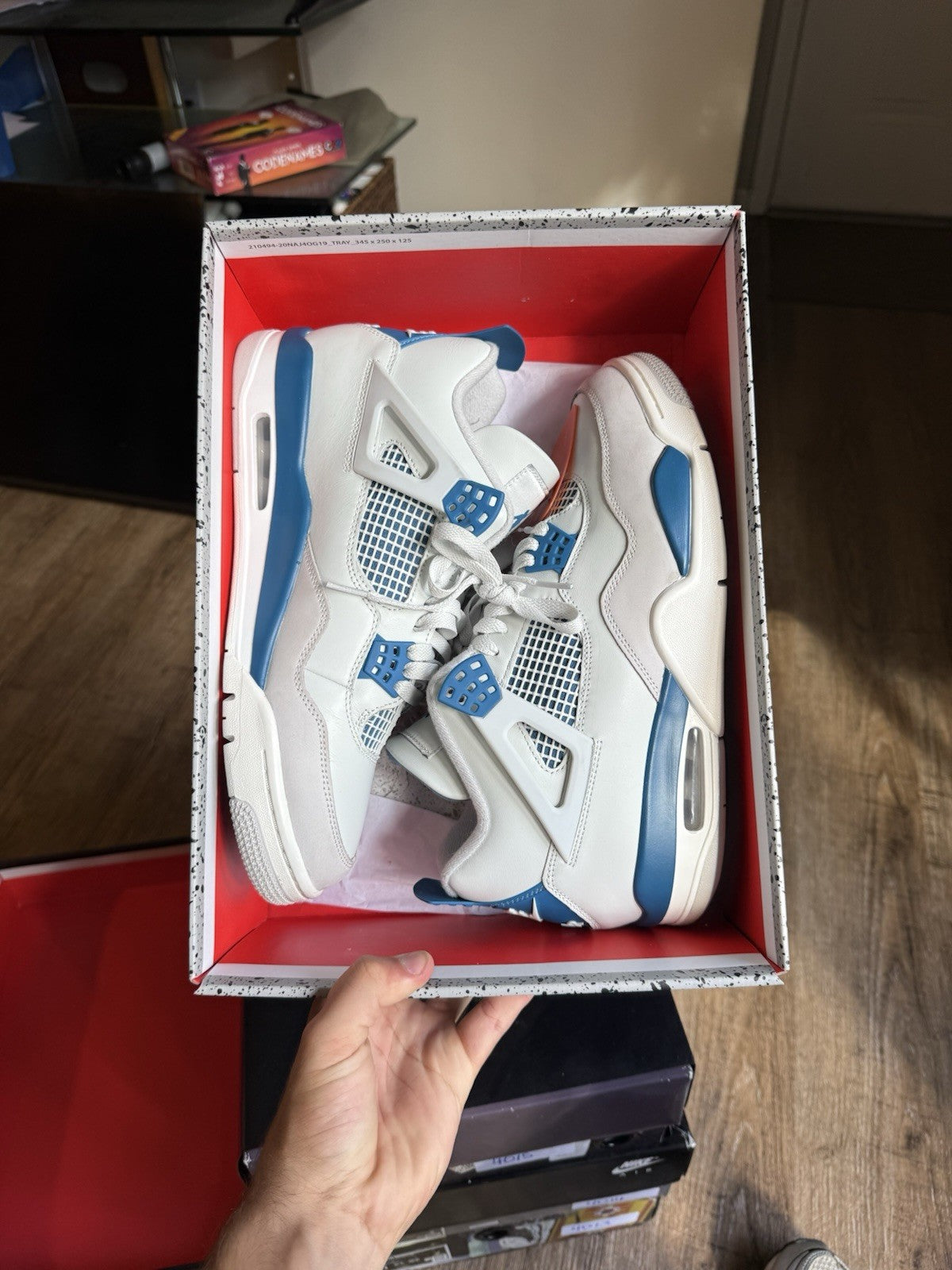 Size 10.5 - Jordan 4 Retro Military Blue