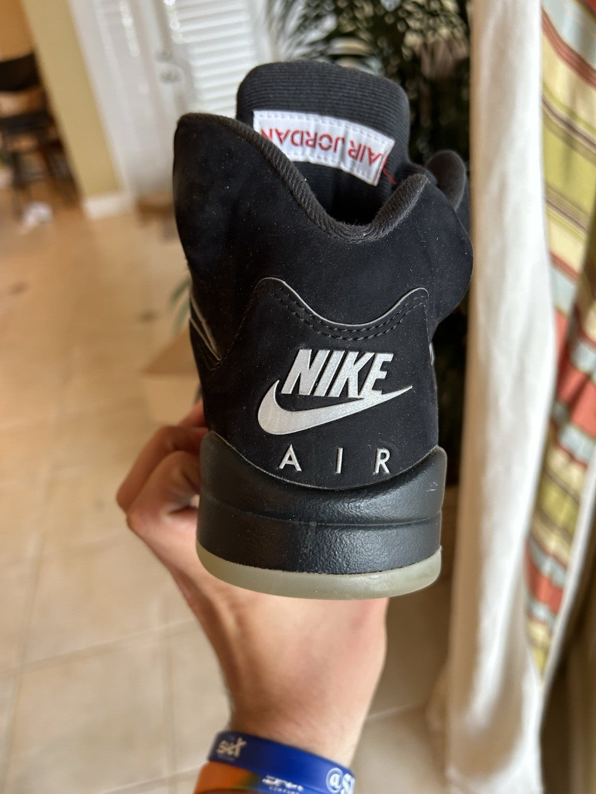 Size 8 - Air Jordan 5 Retro OG Black Metallic Reimagined