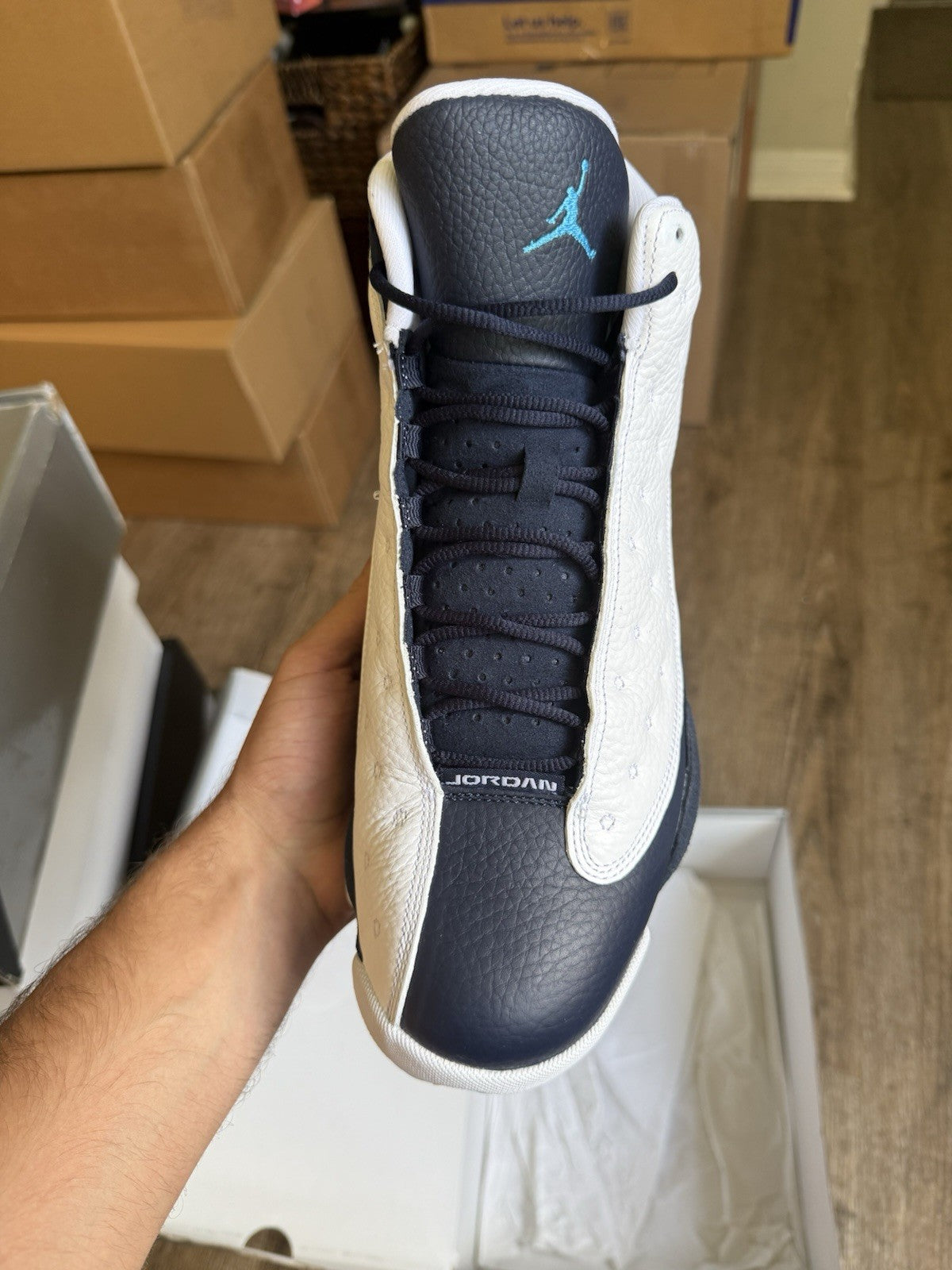 Size 11 - Jordan 13 Retro Obsidian Powder Blue (worn once)