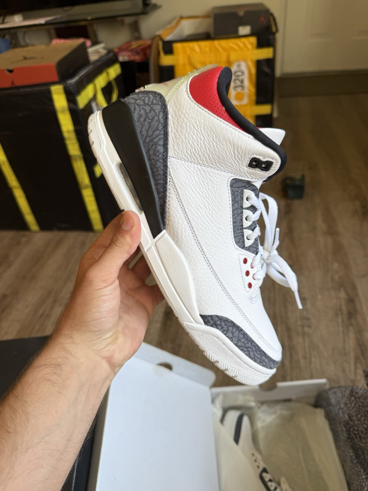 Size 10.5 - Jordan 3 Retro Denim SE Fire Red 2020 (Brand New)