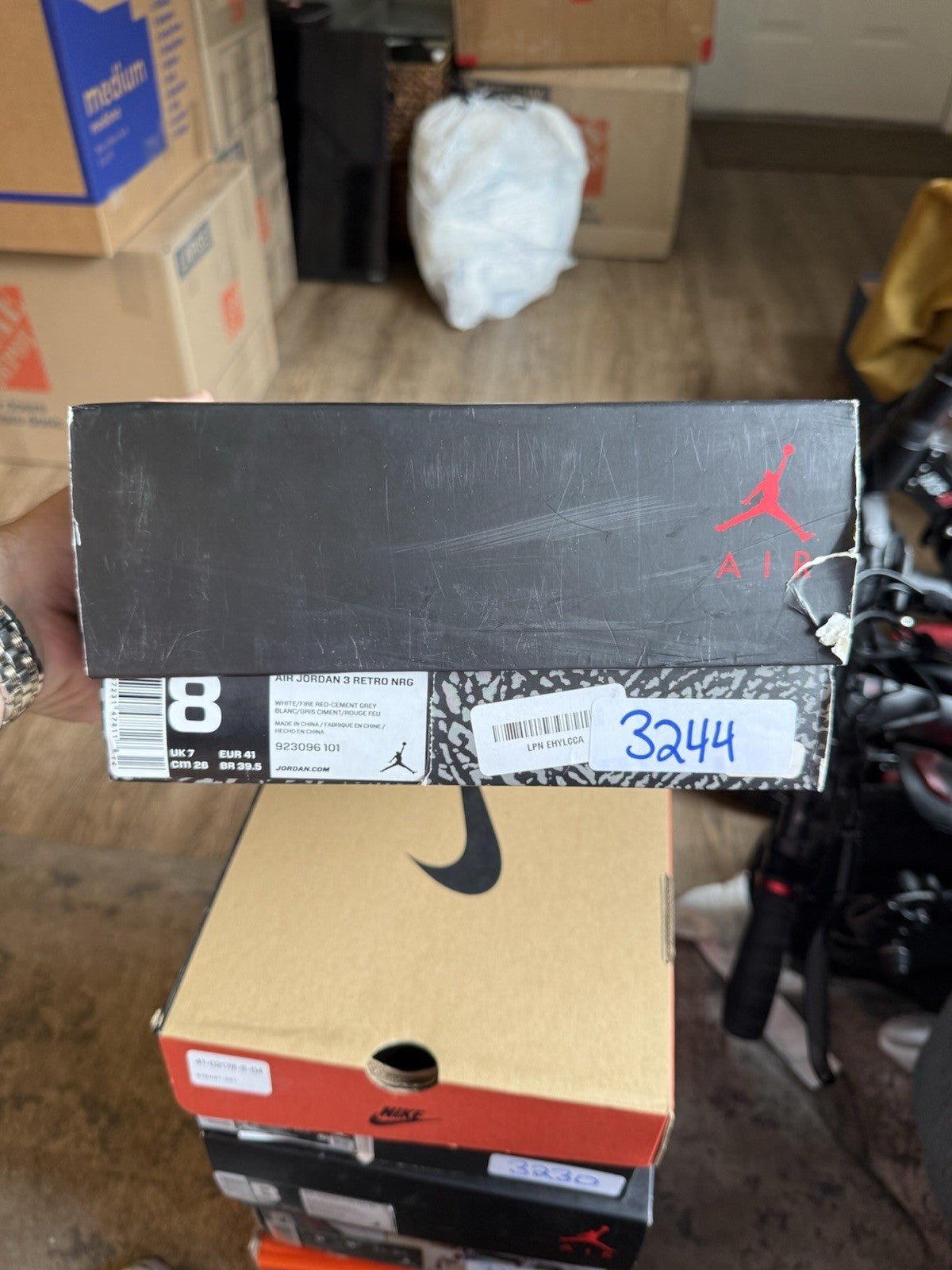 Size 8 - Air Jordan 3 Retro NRG Free Throw Line