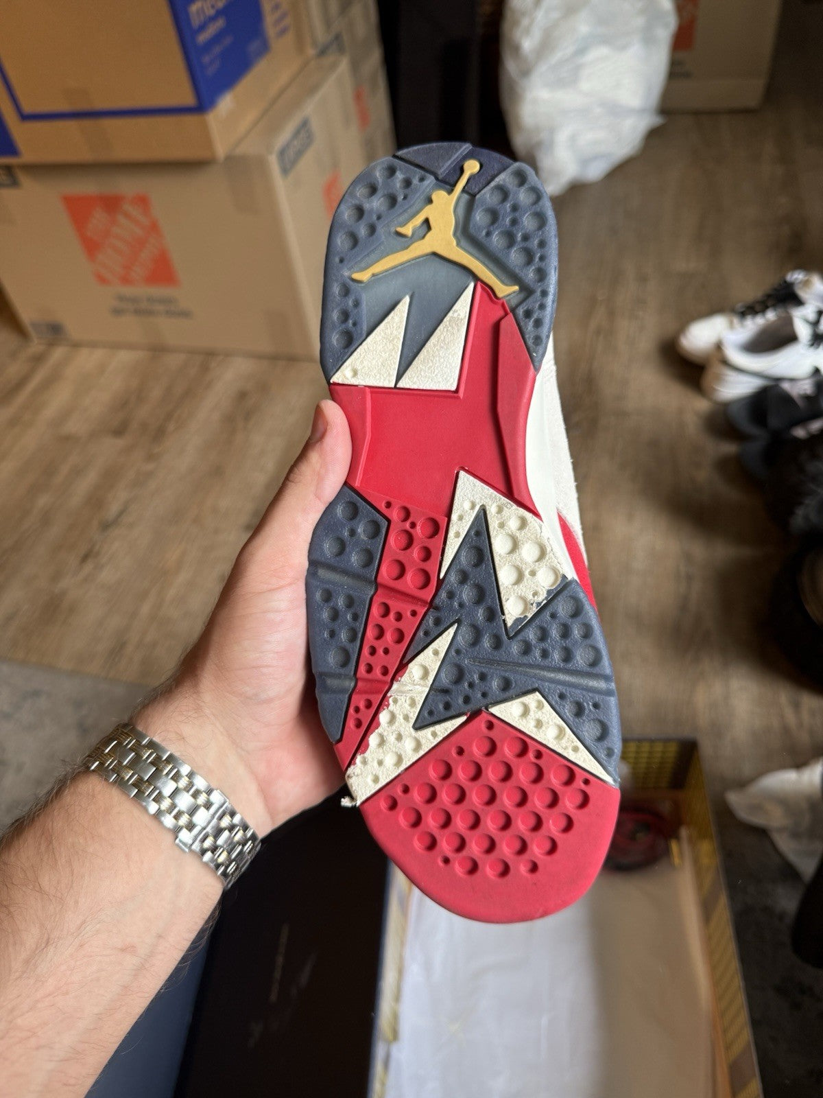 Size 7.5 - Jordan 7 Retro x Trophy Room 'Sheriff In Town'