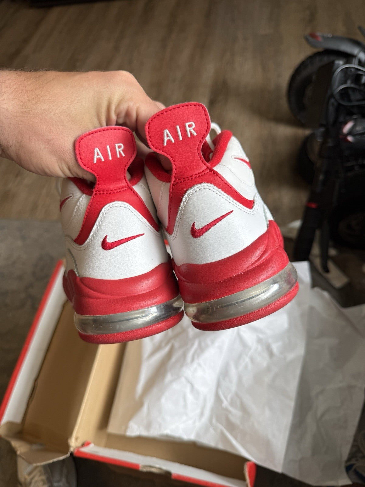 Size 8 - Nike Air Max Sensation Summit White/University Red
