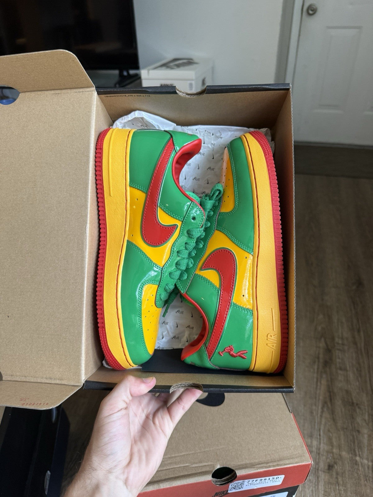 Size 10.5 - Nike Air Force 1 Low Lil Yachty Lucky Green Concrete Boys
