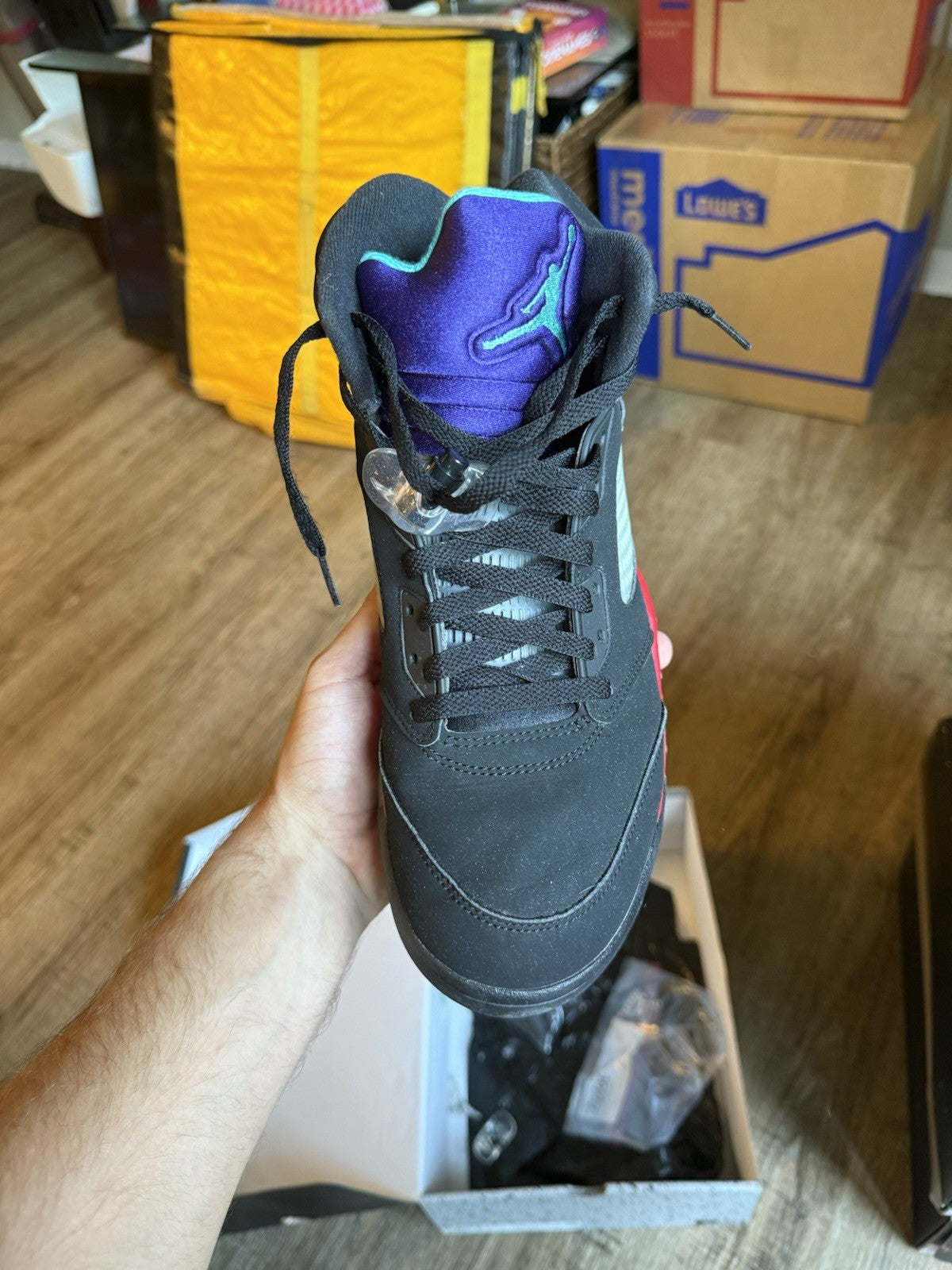 Size 10.5 - Jordan 5 Retro Top 3 Black (2020)
