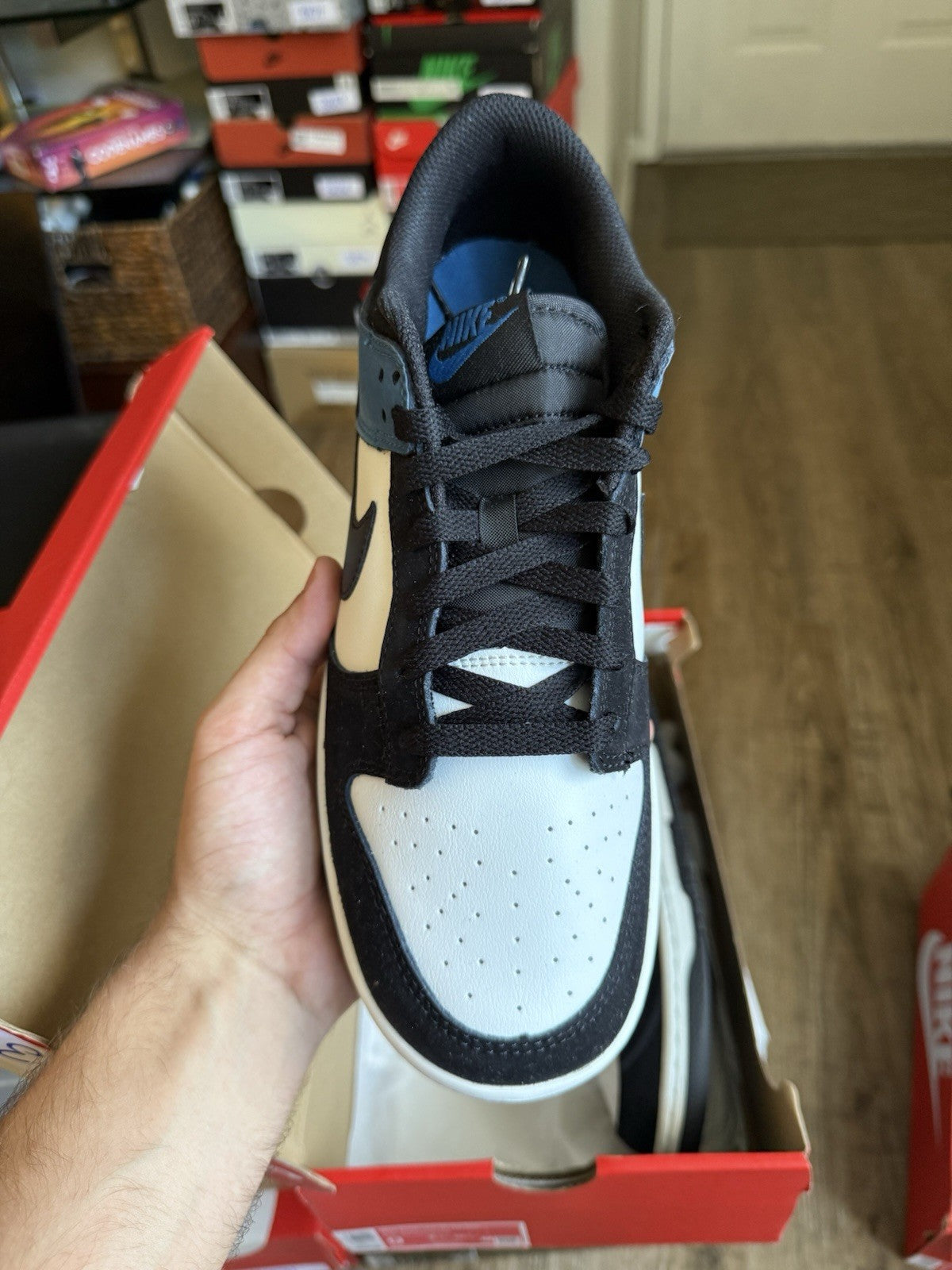 Size 9 - Nike Dunk Low Airbrush - Industrial Blue