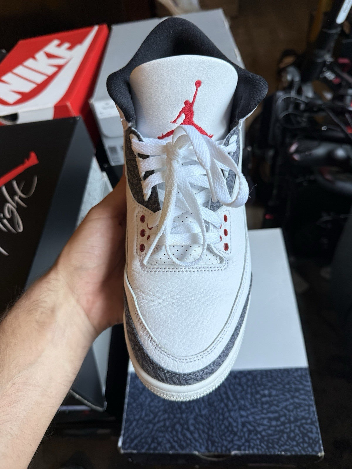 Size 8 - Jordan 3 Retro Fire Red Denim