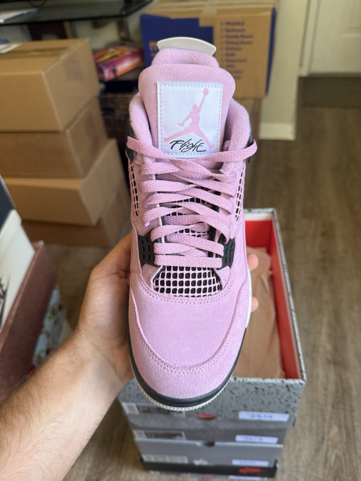 Size 9M/10.5W - Jordan 4 Retro Orchid