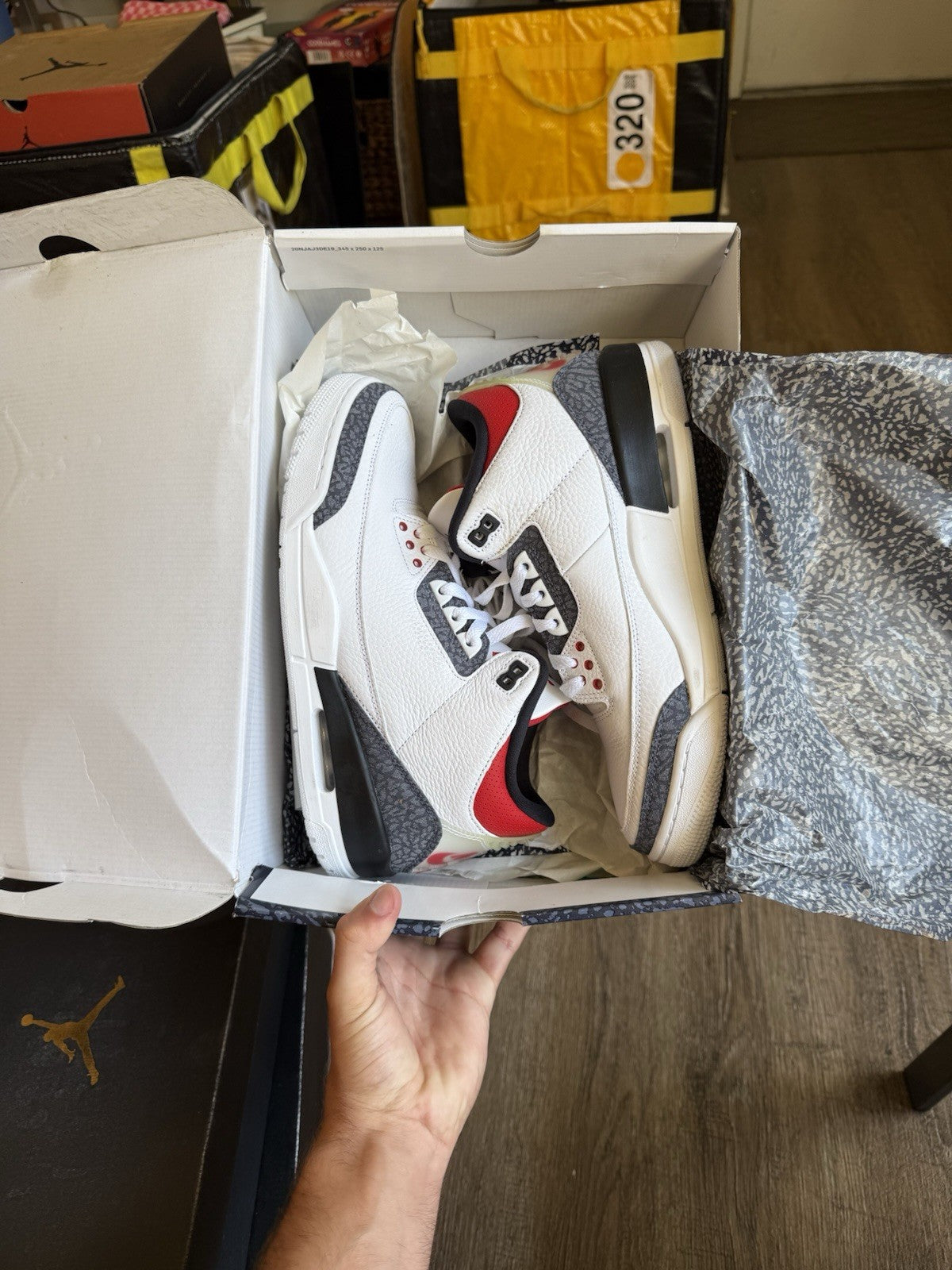 Size 10.5 - Jordan 3 Retro Denim SE Fire Red 2020 (Brand New)