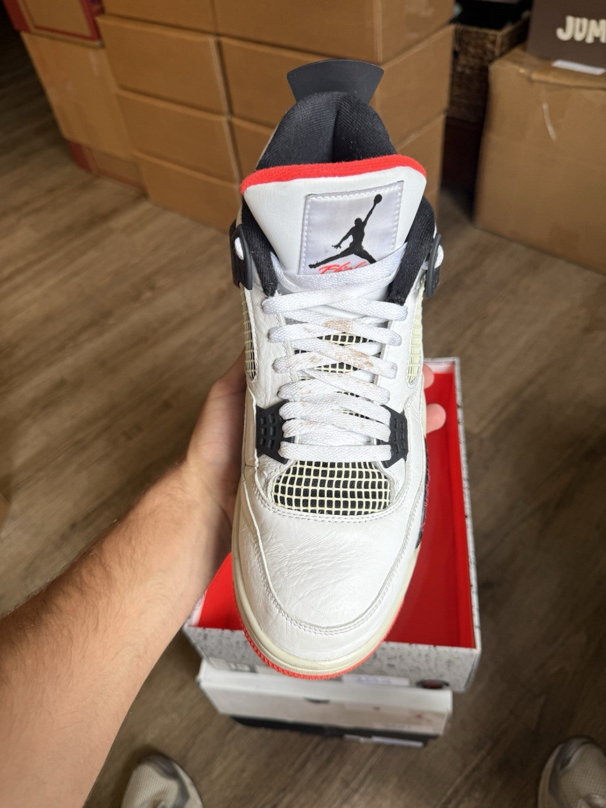 Size 13 - Jordan 4 Retro Flight Nostalgia