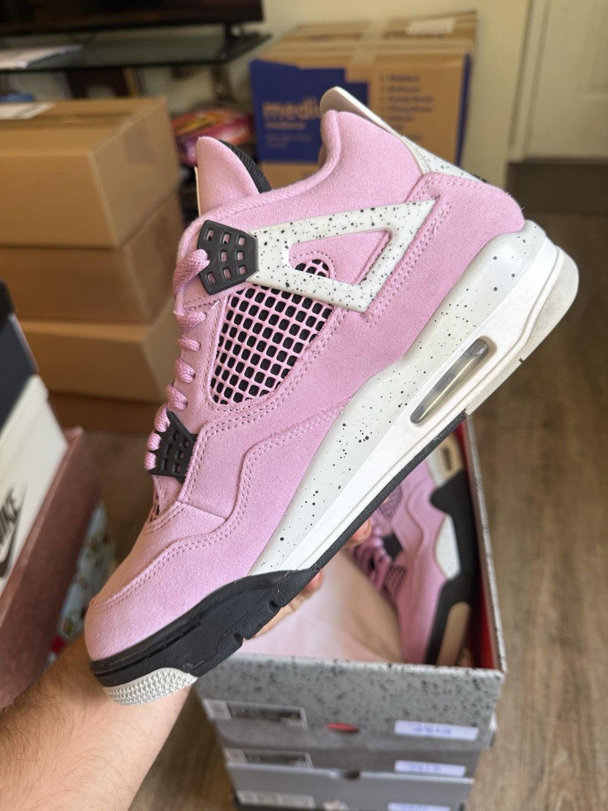 Size 9M/10.5W - Jordan 4 Retro Orchid