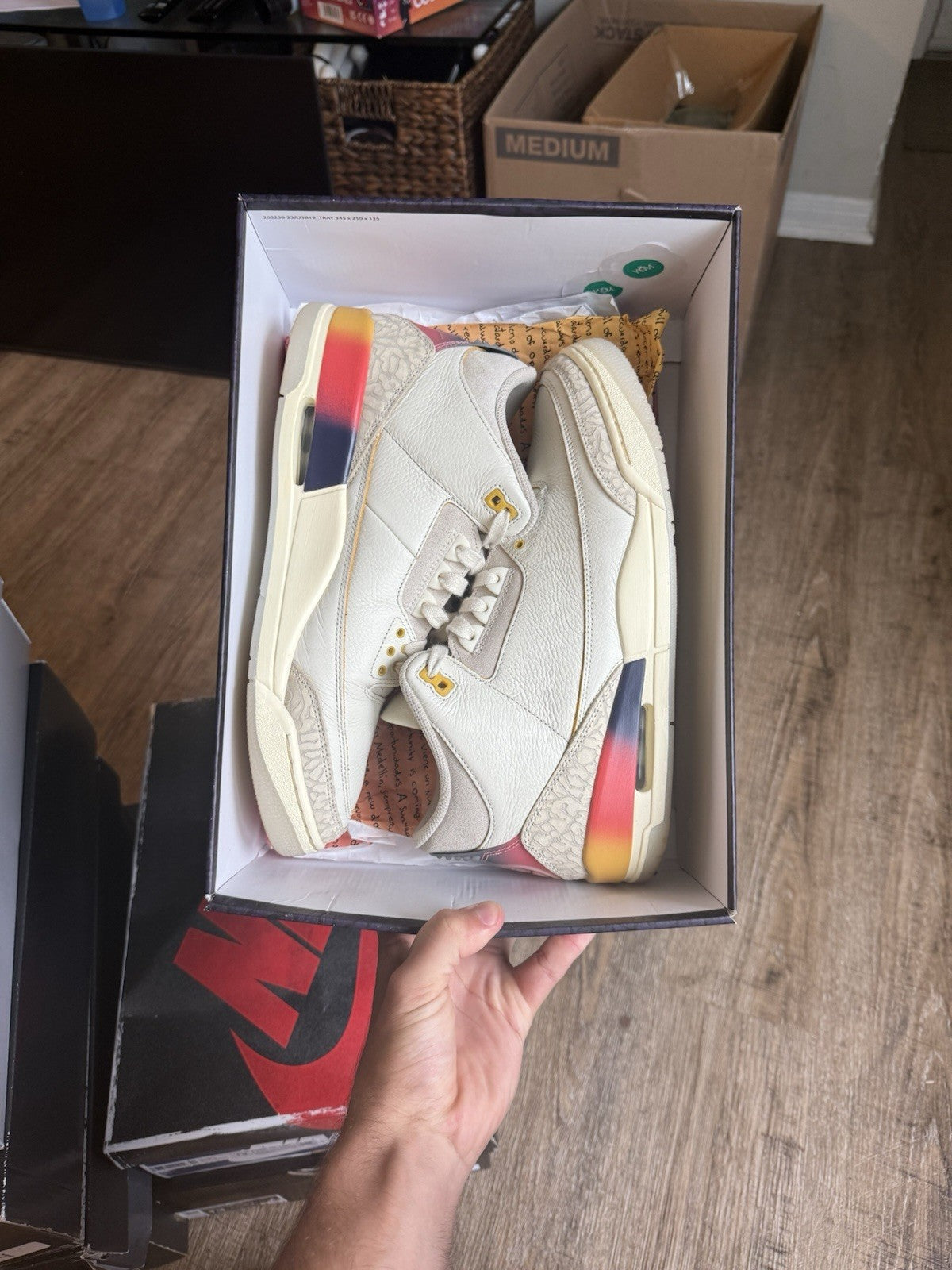 Size 11.5 - Jordan 3 Retro J Balvin Medellin Sunset