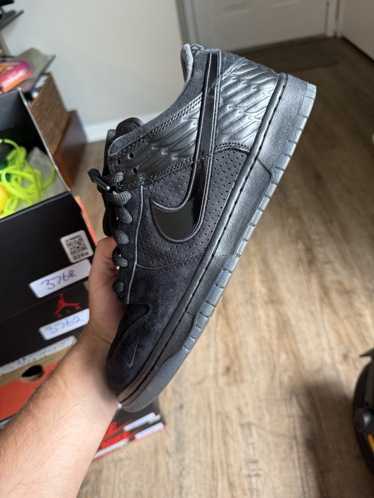 Size 10 - Nike Dunk Low Oregon Ducks of A Feather Black