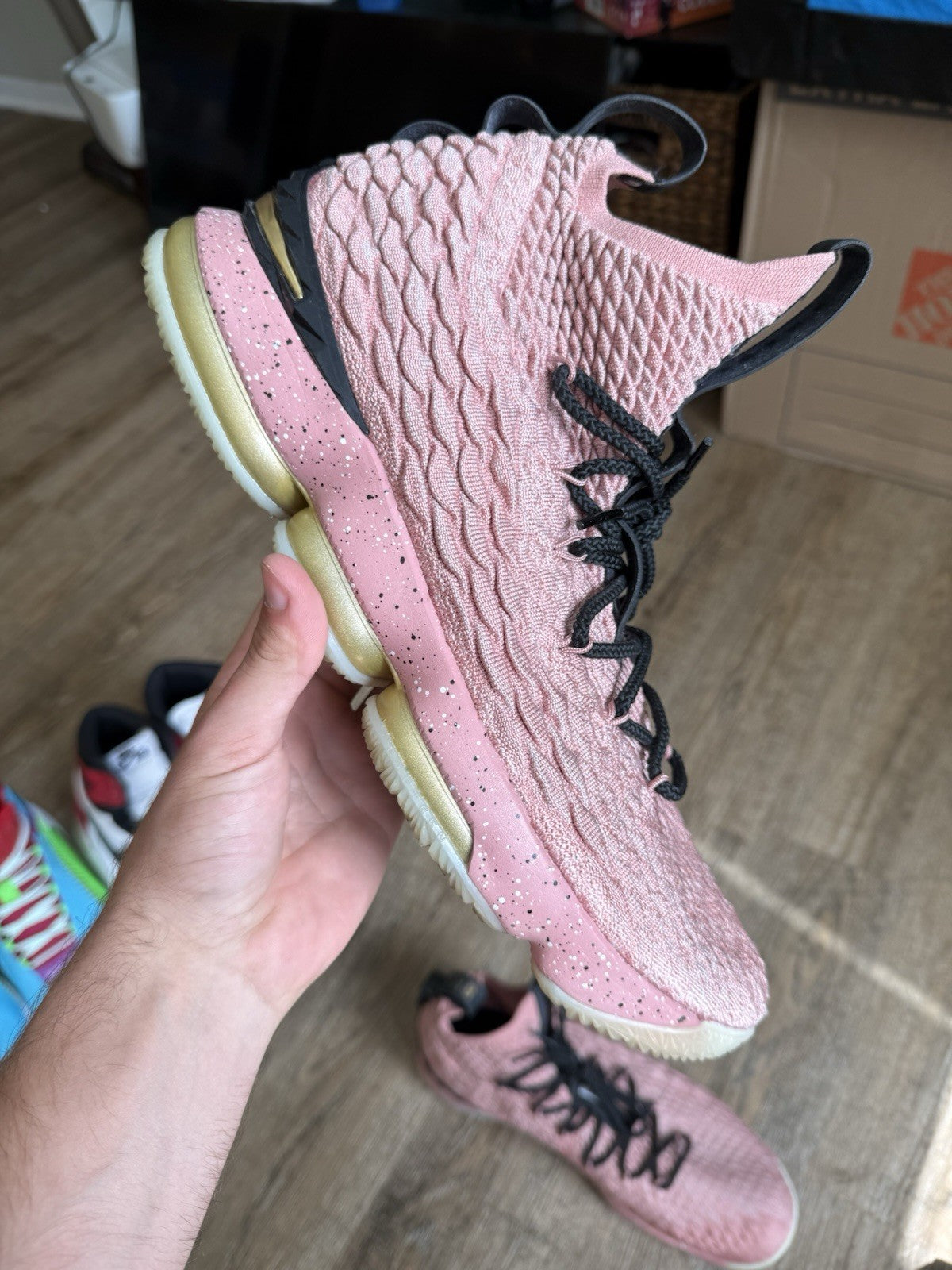 Size 14 - Nike LeBron 15 Rust Pink