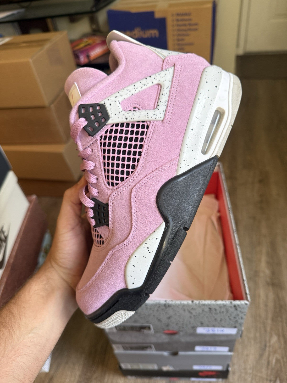 Size 9M/10.5W - Jordan 4 Retro Orchid