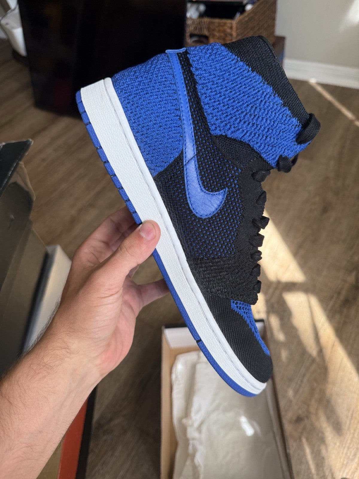 Size 10.5 - Jordan 1 Retro OG Flyknit High Royal