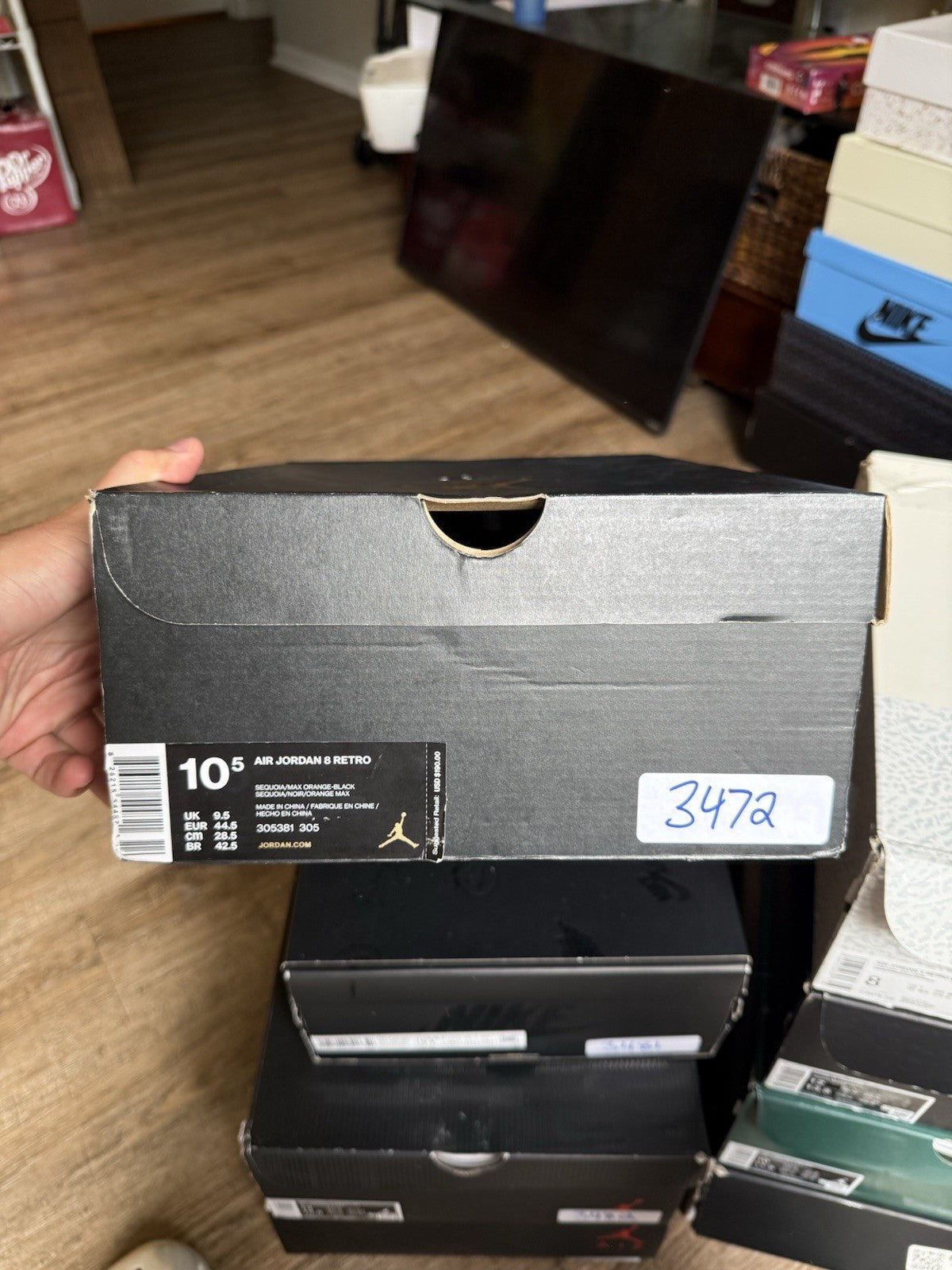 Size 10.5 - Jordan 8 Retro Undefeated Take Flight 2017