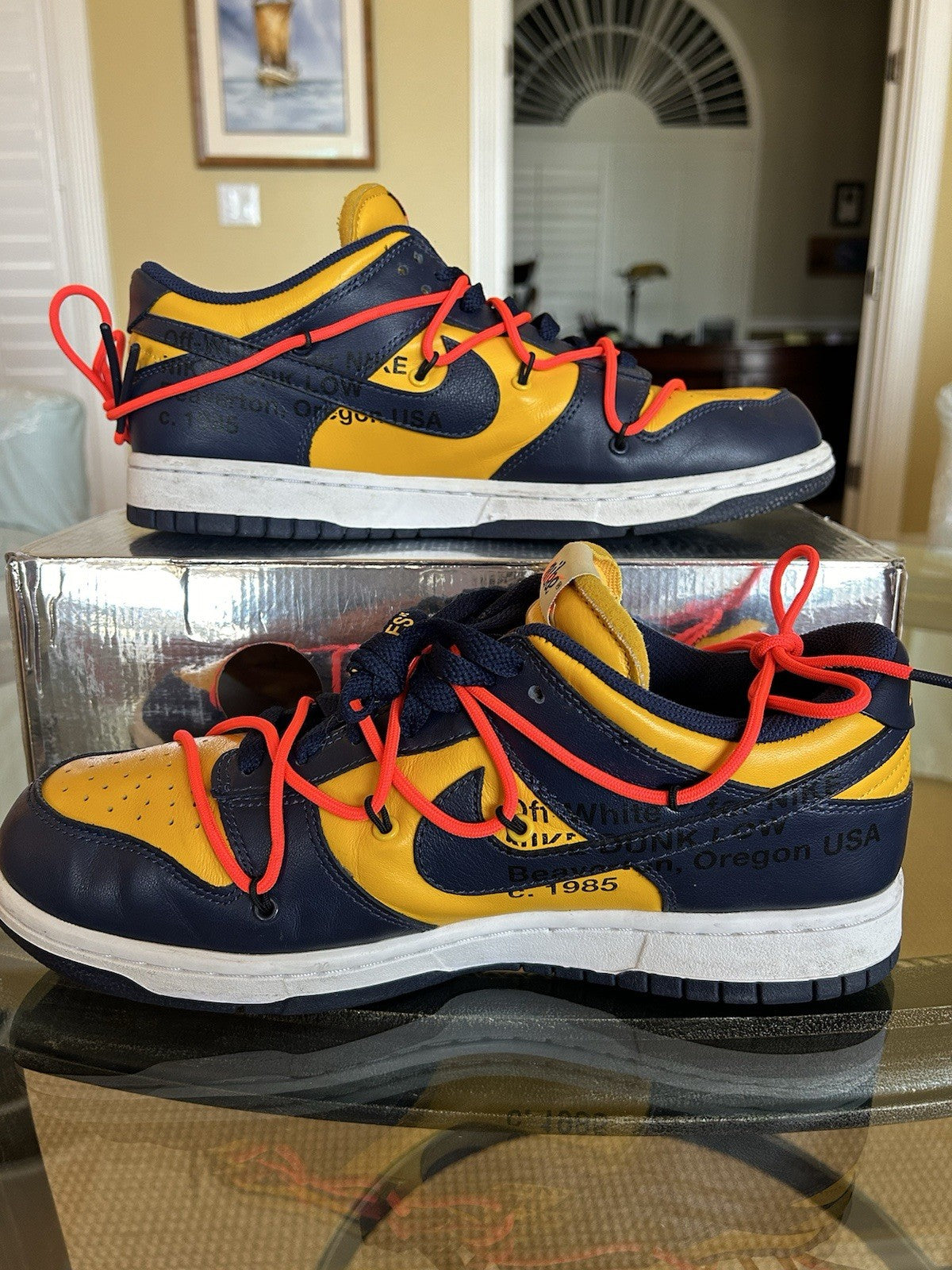 Size 10.5 - Nike Dunk Low x Off-White Michigan