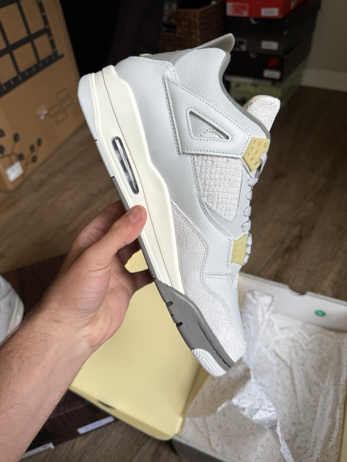 Size 11 - Jordan 4 Retro Craft Phonton Dust (New with Box Damage)