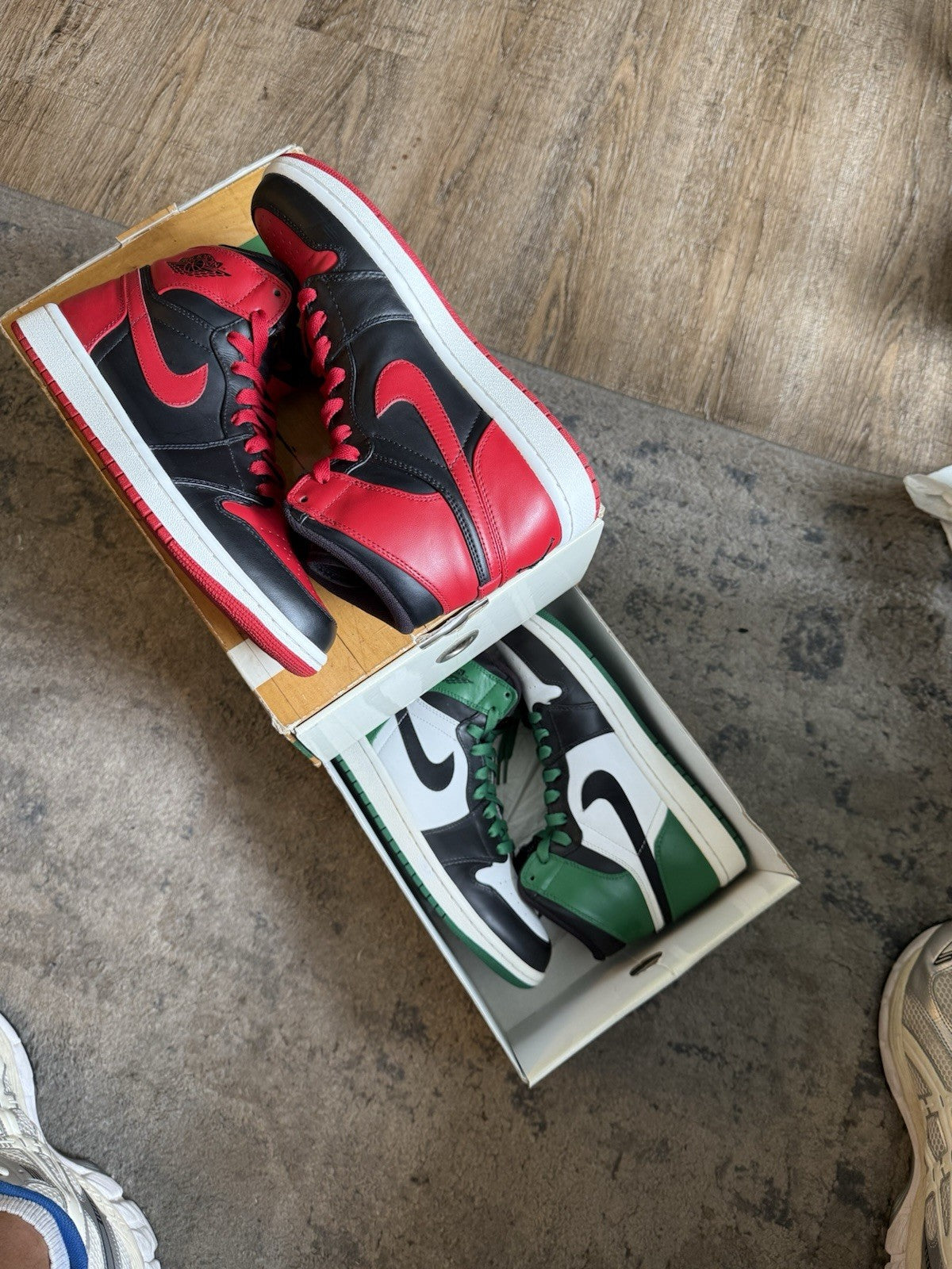 Size 7.5 - Air Jordan 1 Retro DMP High Bulls Celtics Pack (Lightly Worn)