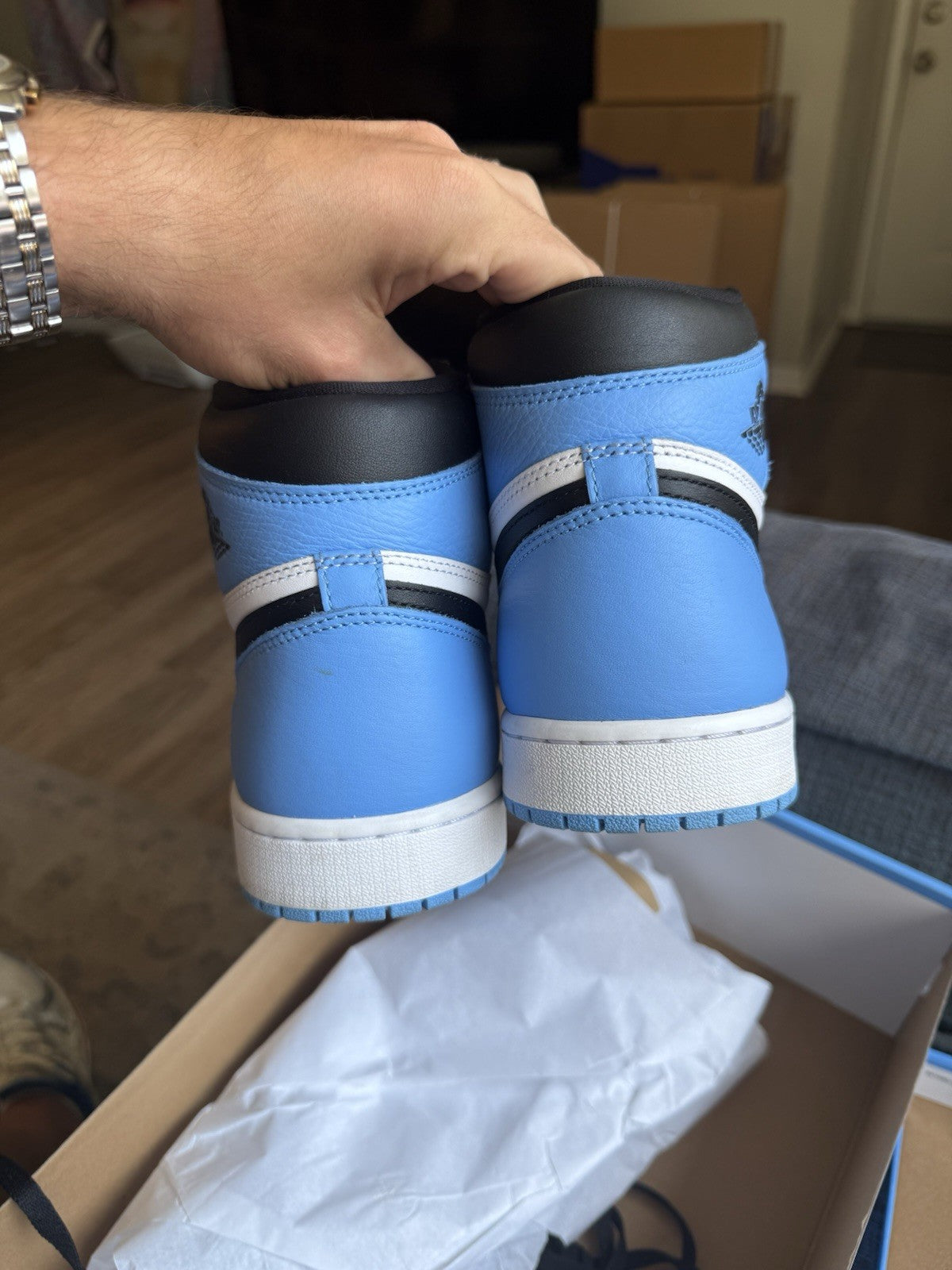 Size 11.5 - Nike Air Jordan 1 Retro OG High UNC Toe