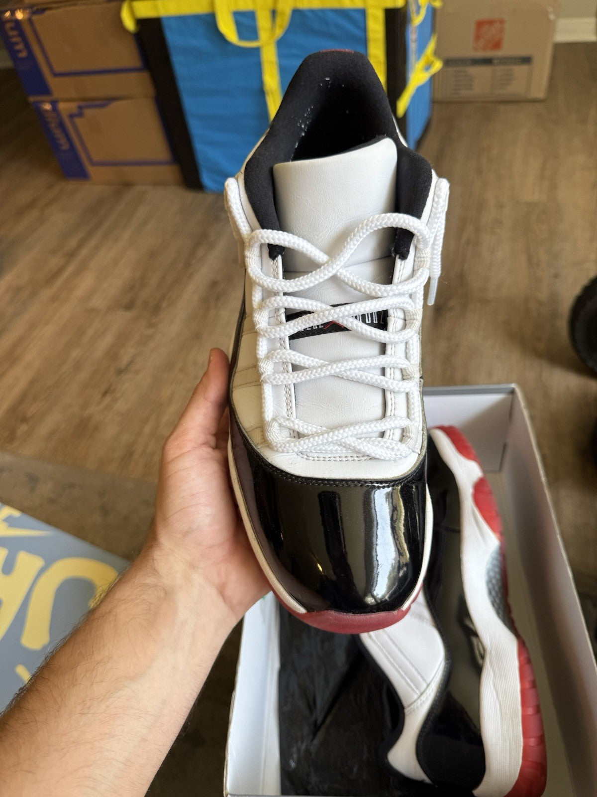 Size 10.5 - Jordan 11 Retro Low Concord-Bred