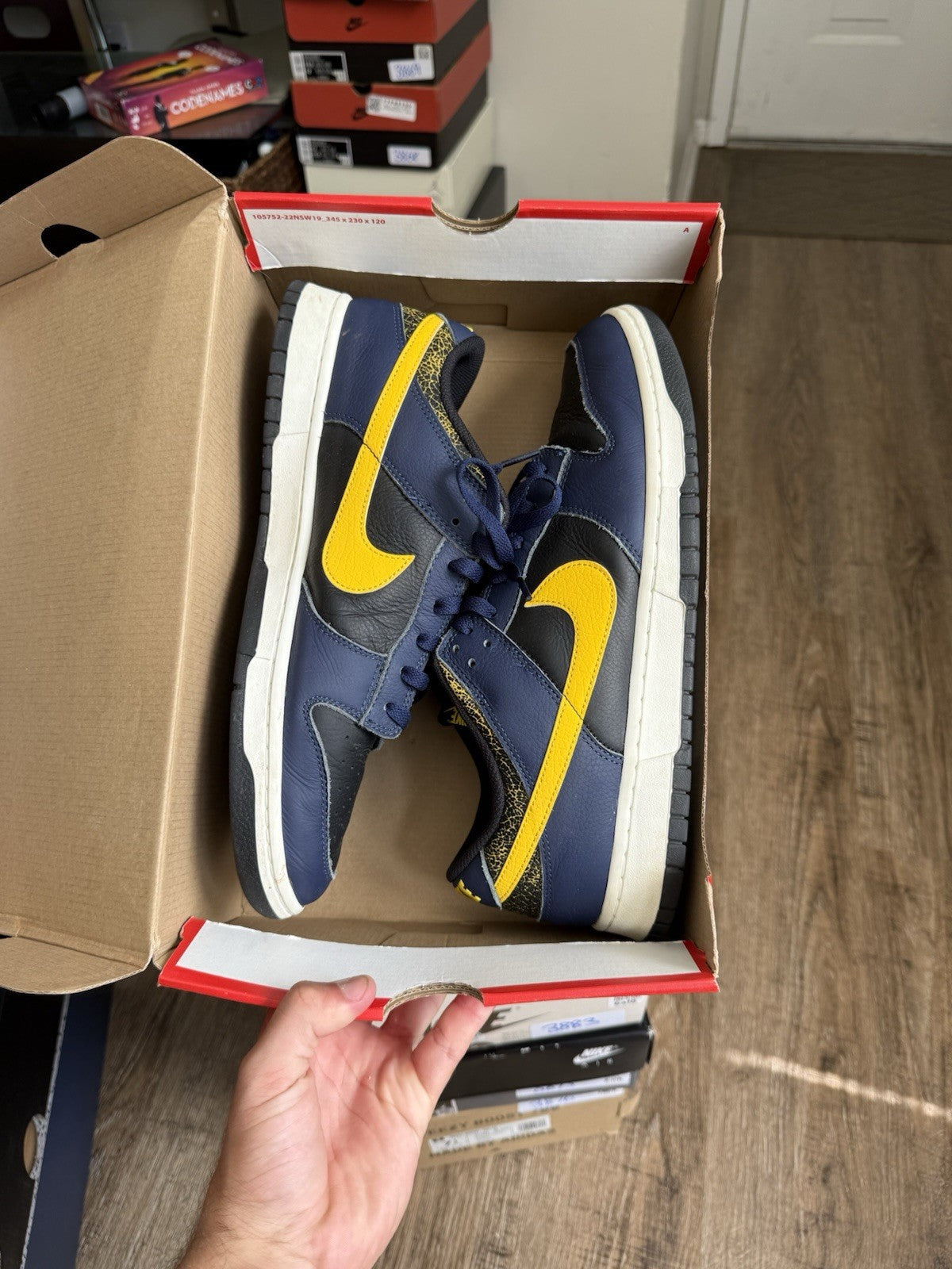 Size 13 - Nike Dunk Low Vintage Michigan