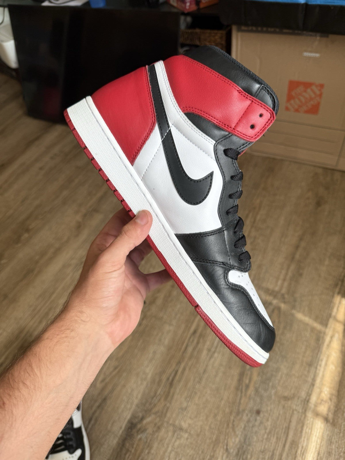 Size 14 - Jordan 1 Retro High OG Black Toe (2016)