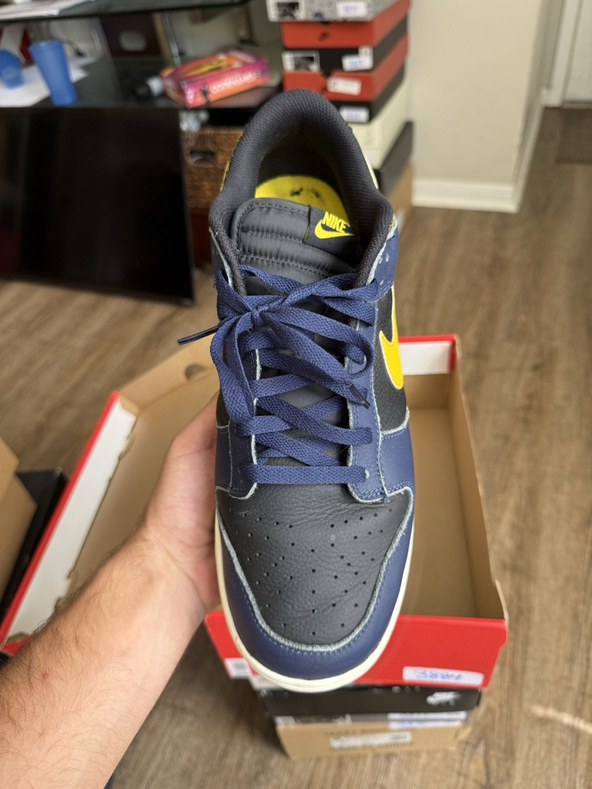 Size 13 - Nike Dunk Low Vintage Michigan