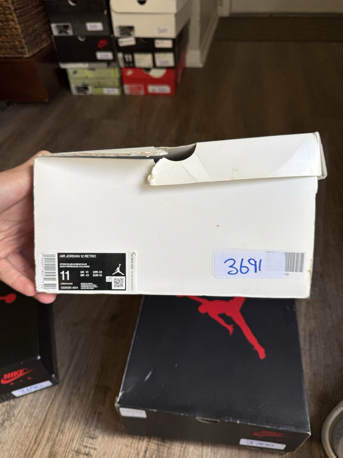 Size 11 - Jordan 12 Retro Indigo 2020