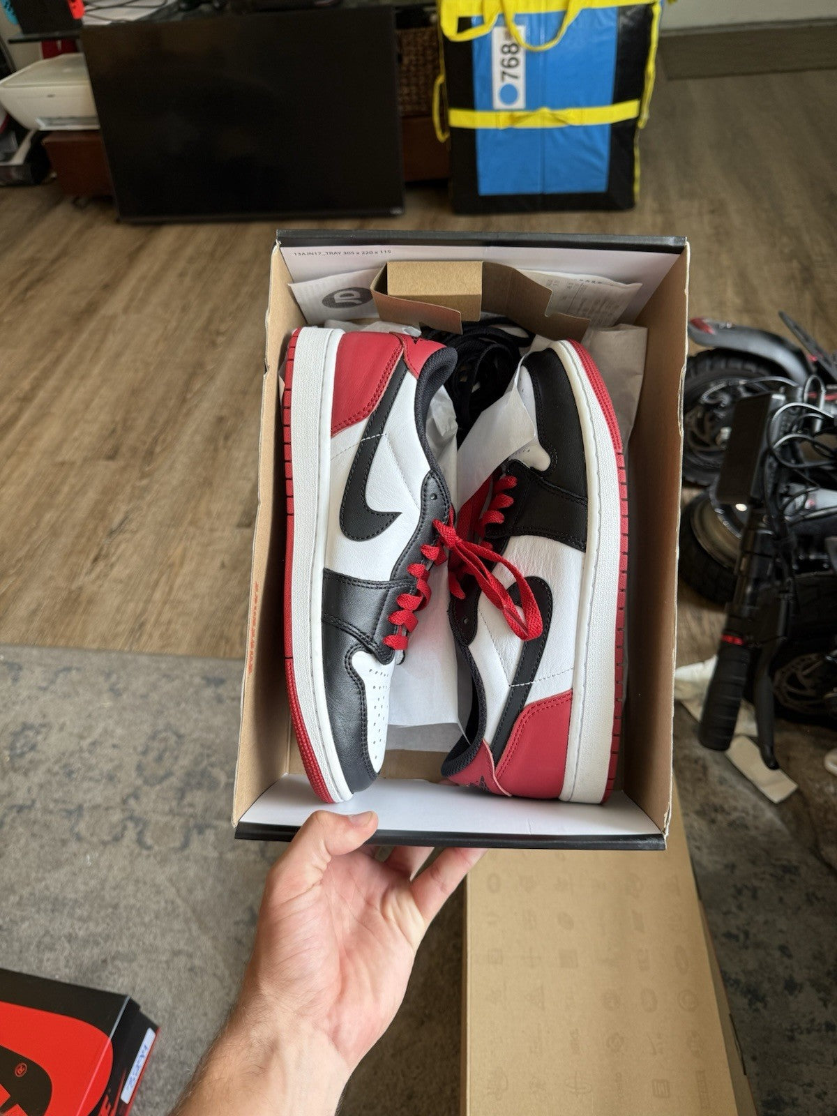 Size 8 - Air Jordan 1 Retro OG Low Black Toe