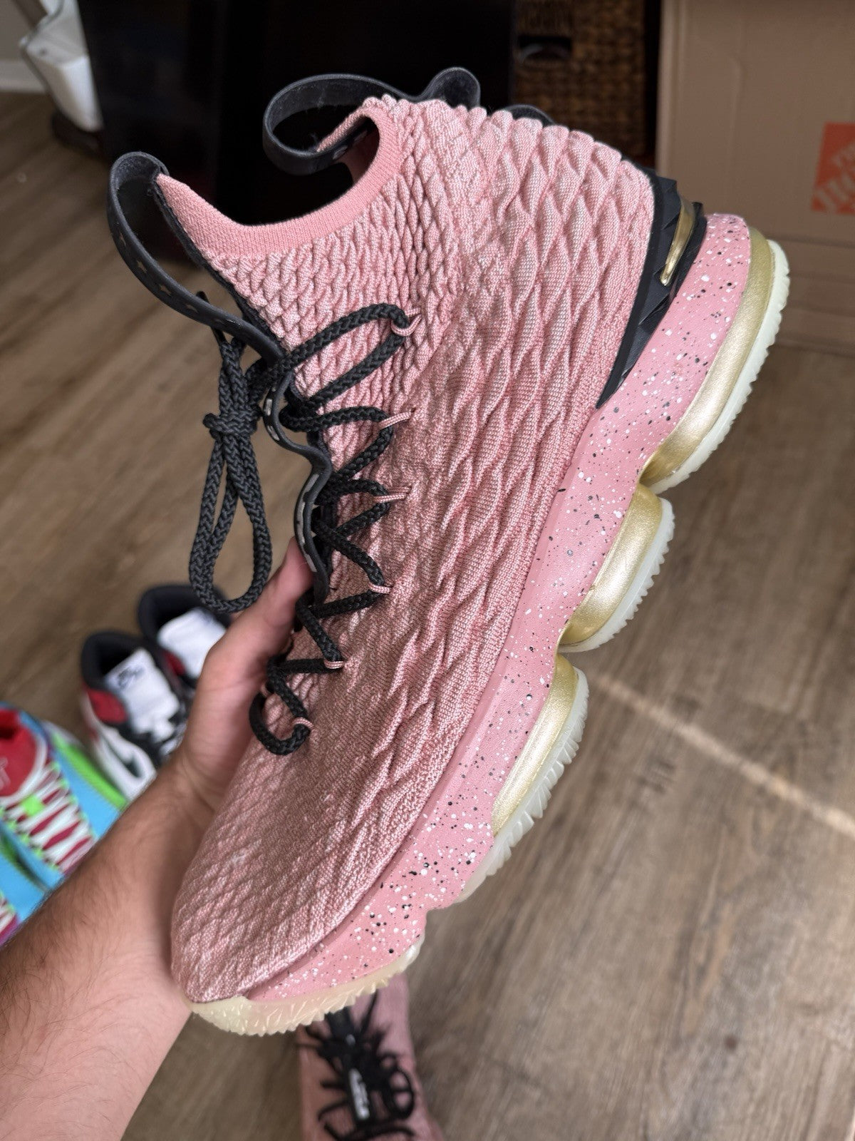 Size 14 - Nike LeBron 15 Rust Pink