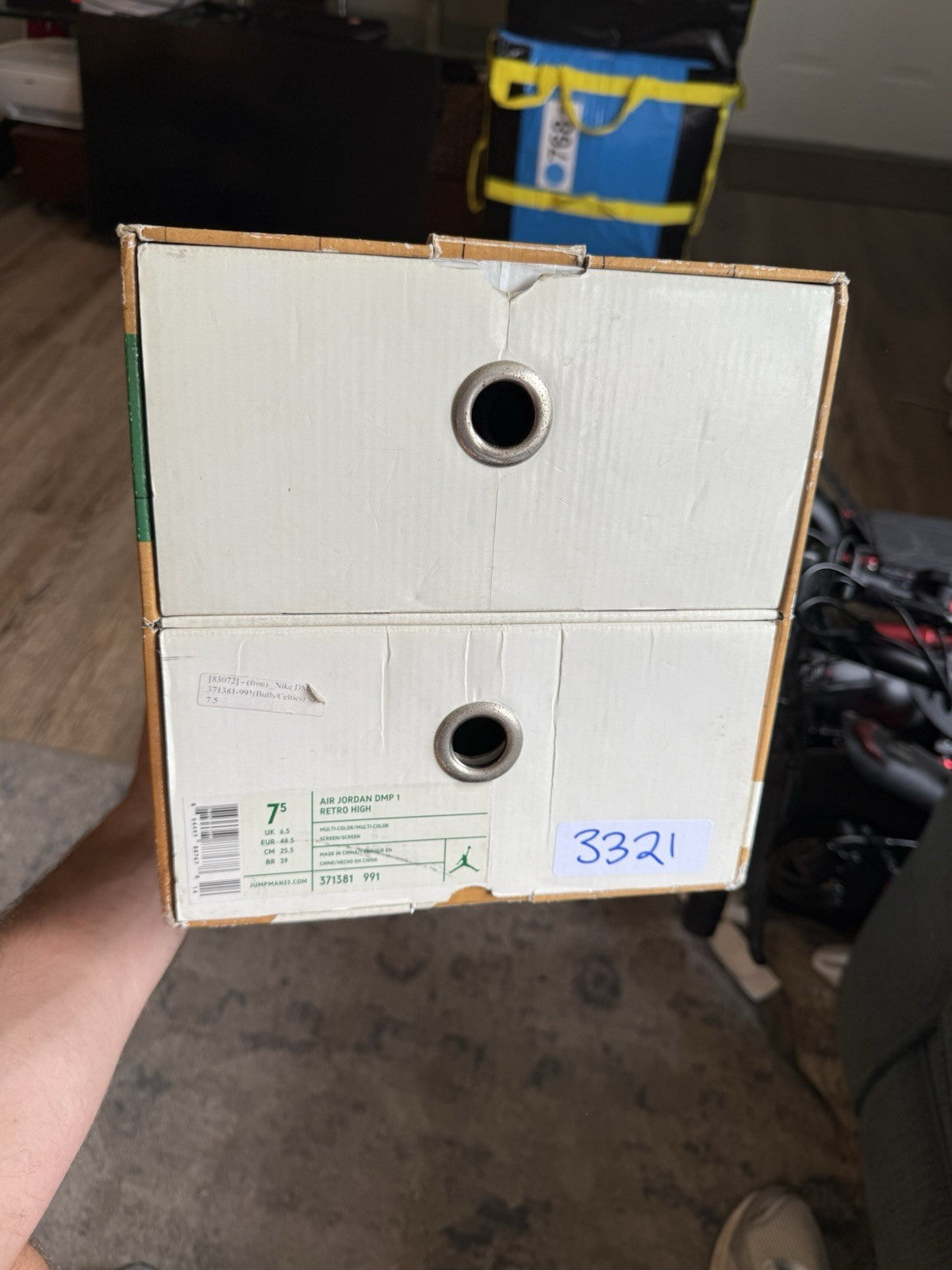 Size 7.5 - Air Jordan 1 Retro DMP High Bulls Celtics Pack (Lightly Worn)