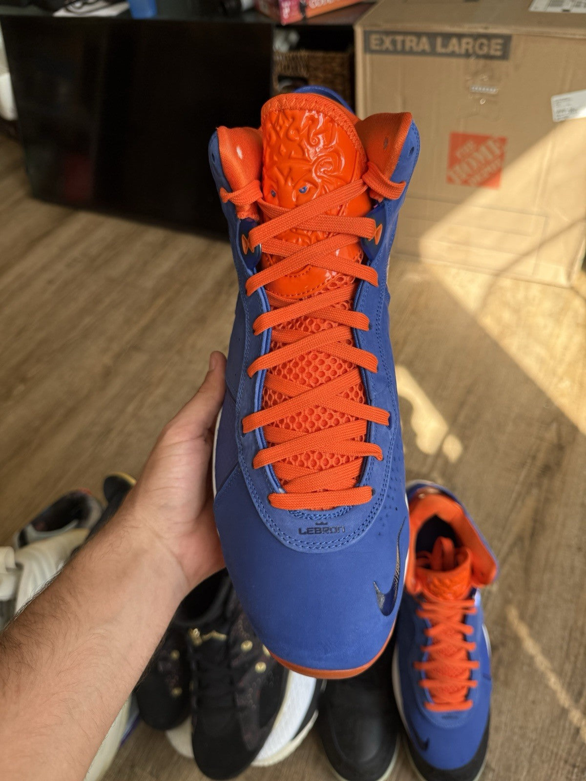 Size 14 - Lebrons 8 Hardwood Classics  (New No Box)