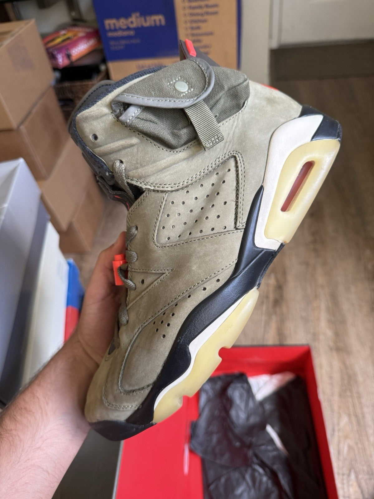 Size 11 - Jordan 6 Retro x Travis Scott Olive
