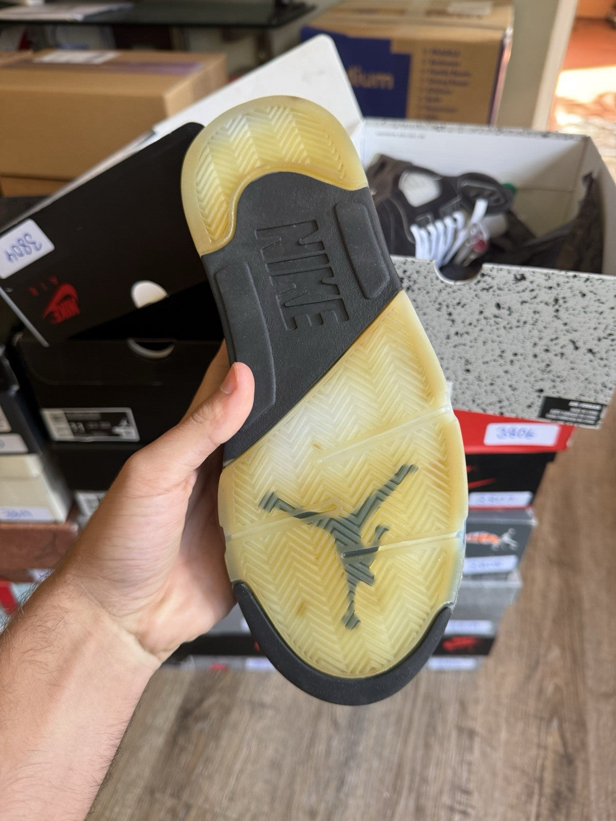 Size 7.5 - Jordan 5 Retro OG Black Metallic Reimagined
