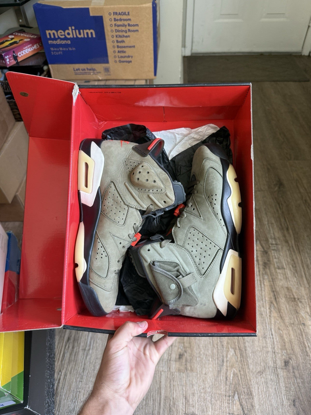 Size 11 - Jordan 6 Retro x Travis Scott Olive