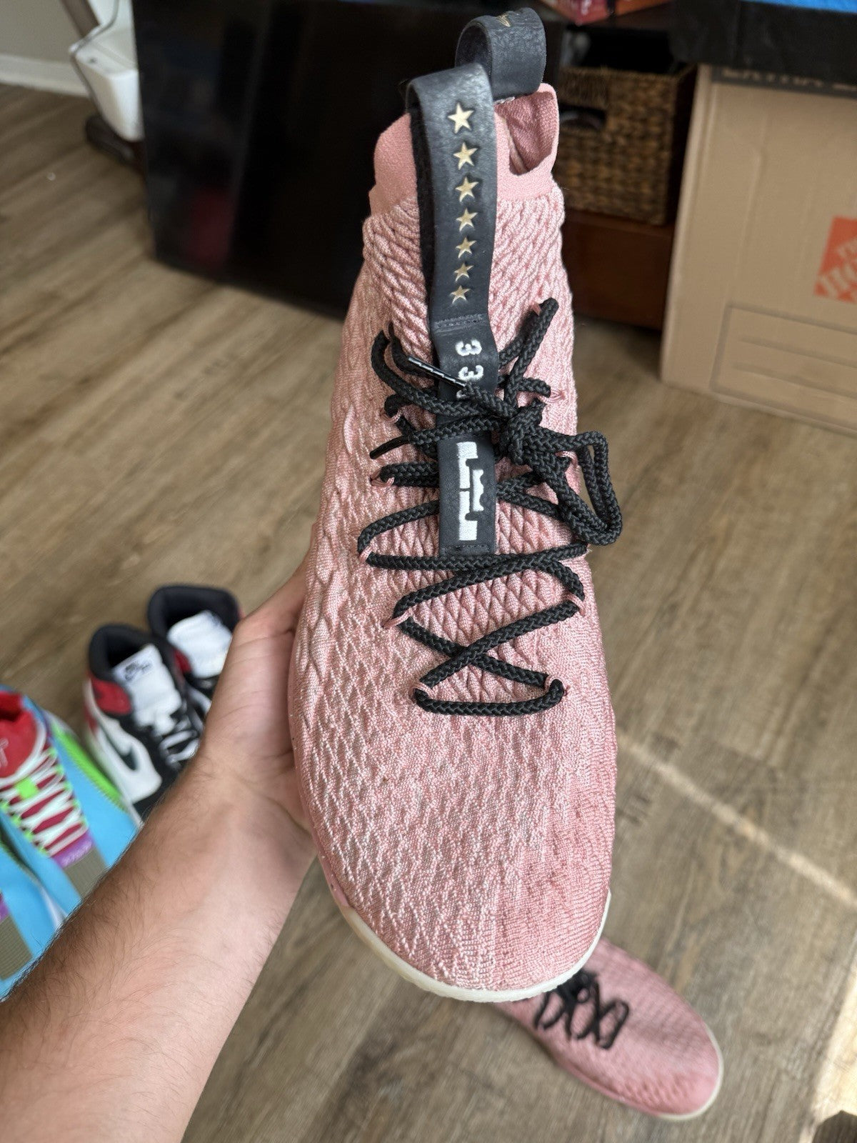 Size 14 - Nike LeBron 15 Rust Pink