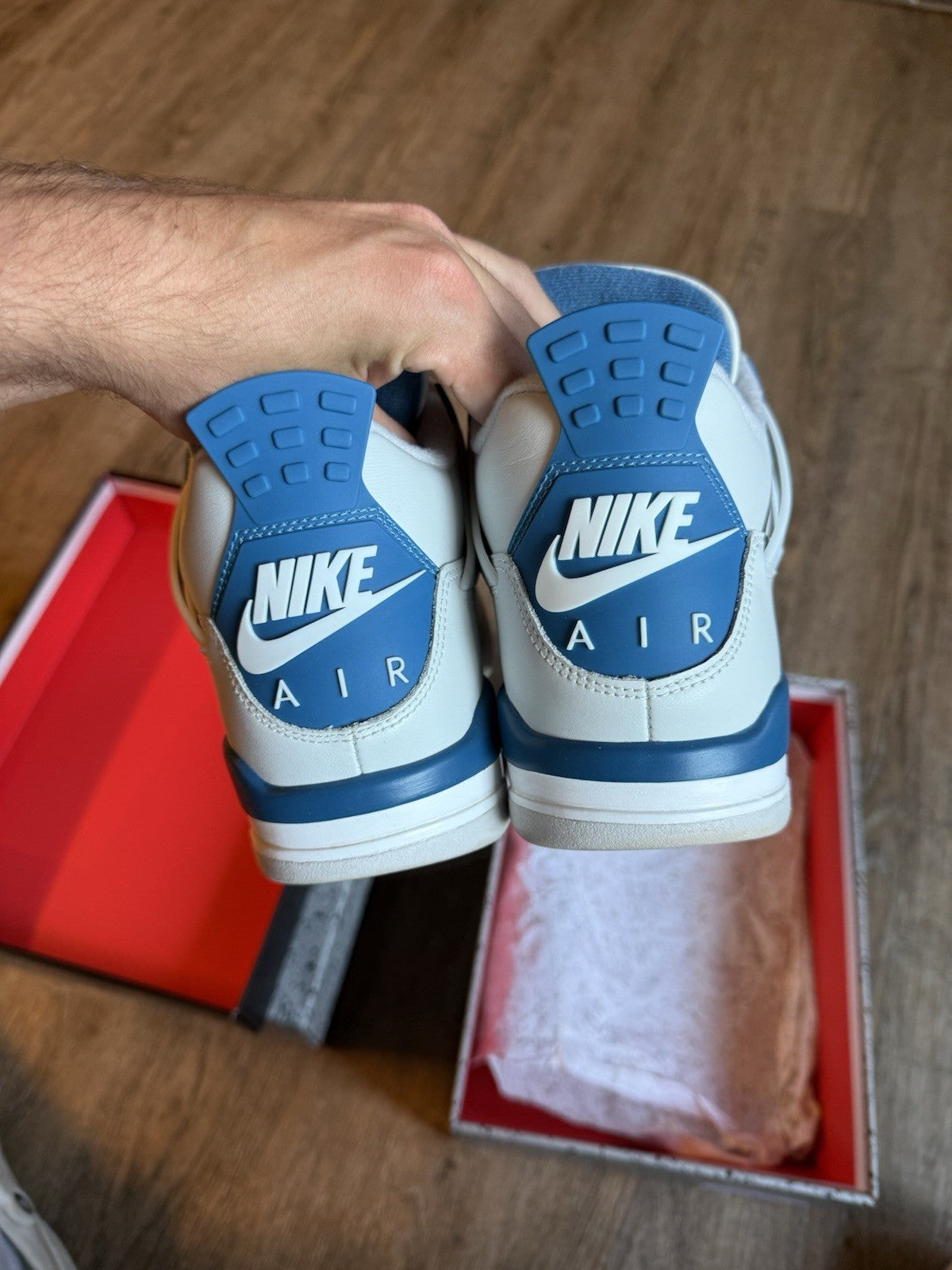 Size 9 - Jordan 4 Retro Military Blue