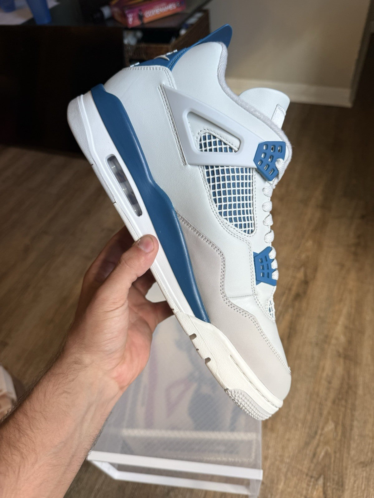Size 13 - Jordan 4 Retro Military Blue