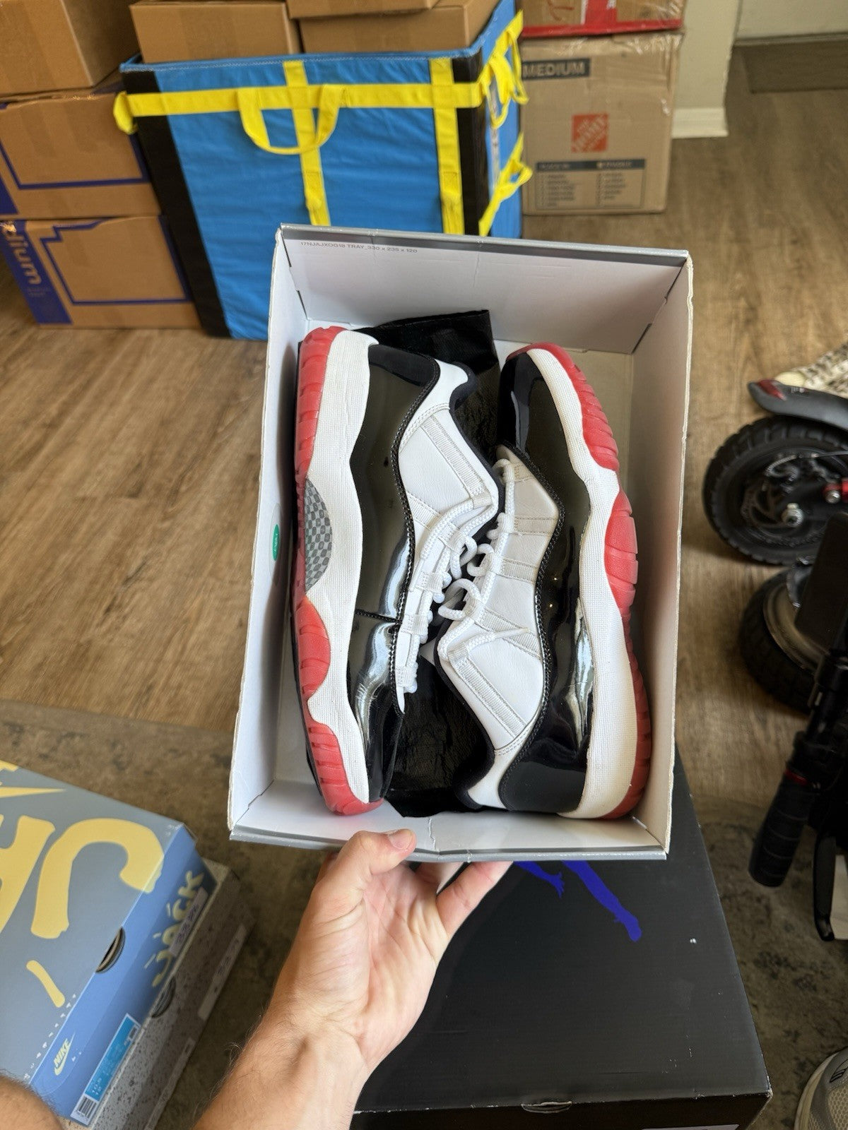 Size 10.5 - Jordan 11 Retro Low Concord-Bred