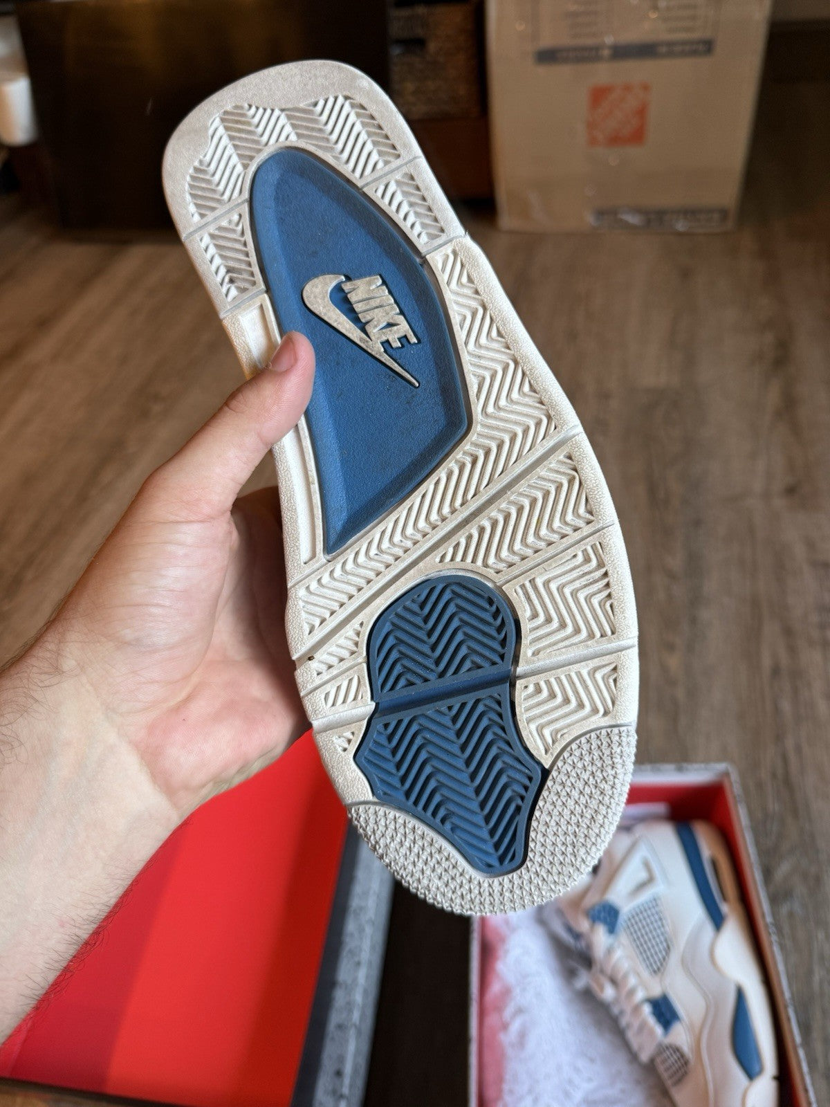 Size 9 - Jordan 4 Retro Military Blue