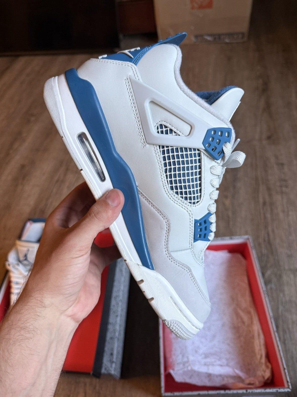 Size 9 - Jordan 4 Retro Military Blue